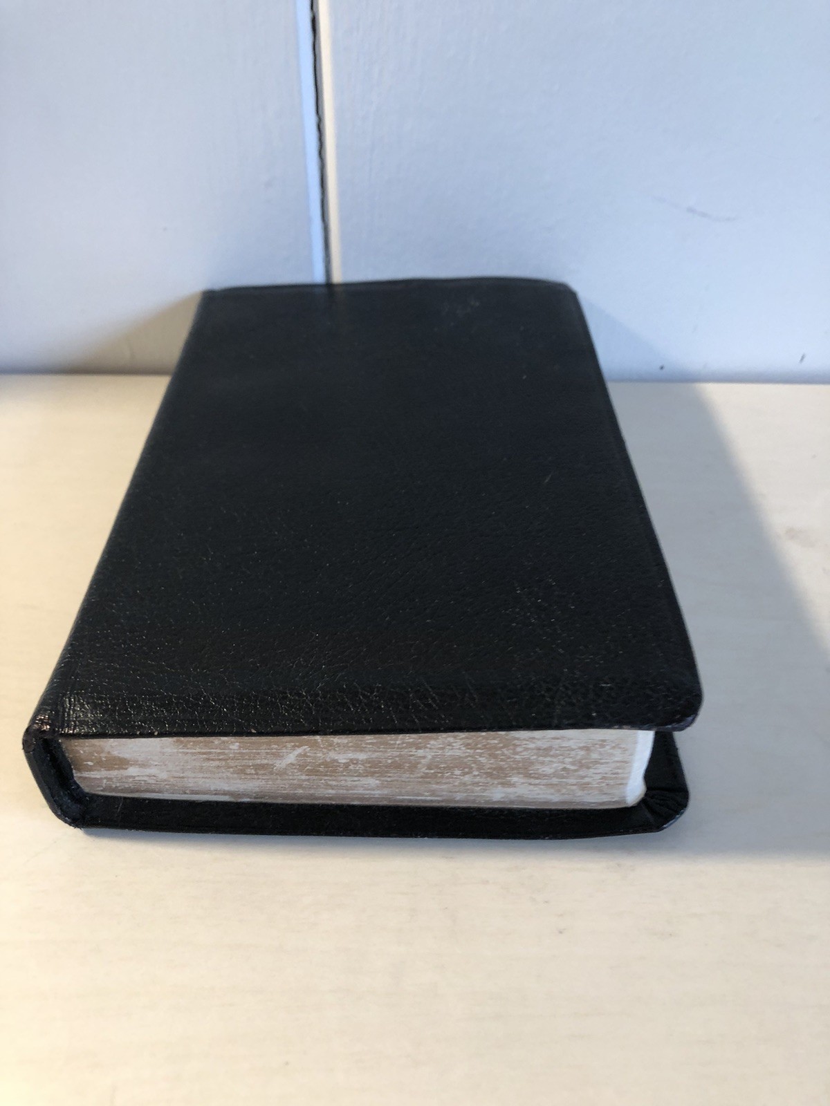 Holy Bible KJV Collins Black Leather References Red Letter Vintage