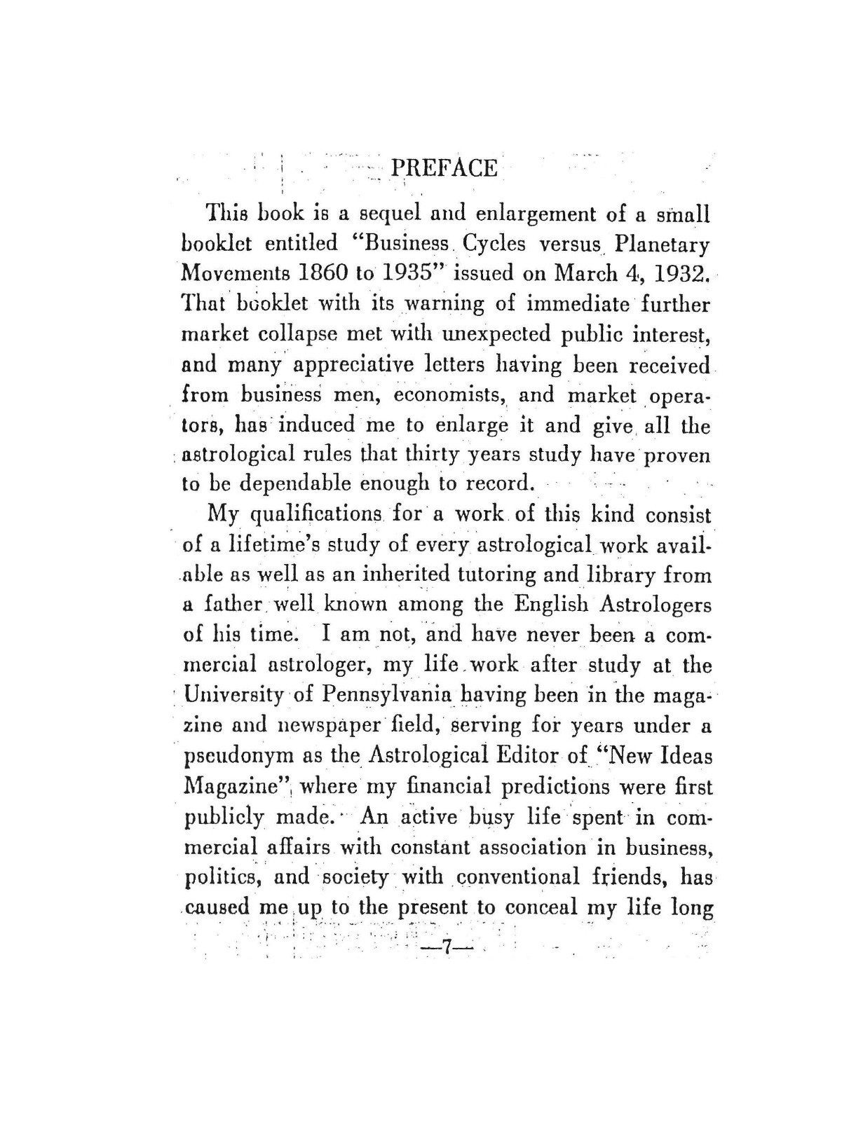 2 VOL SET Cyclical Market Forecasting Stocks (1938) AND Planetary Effects (1932)