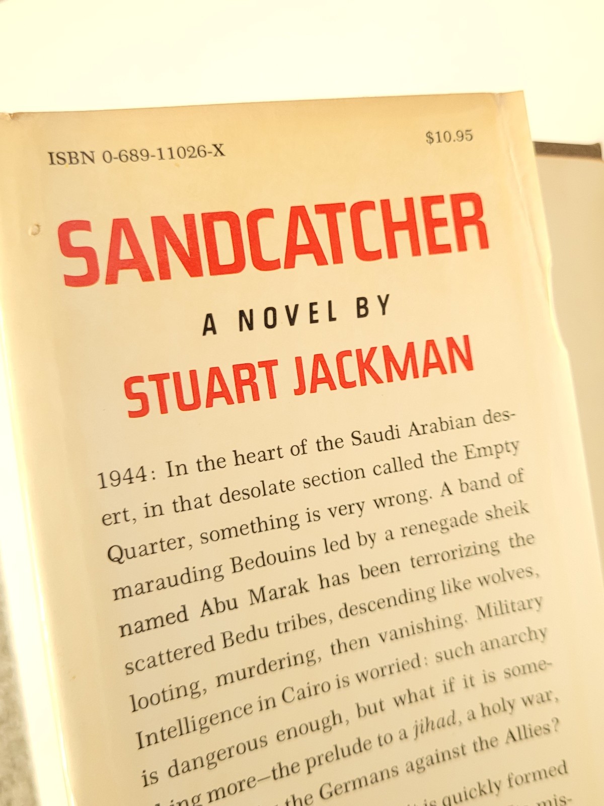 Sandcatcher by Stuart Jackman – 1980 First American Edition Hardcover with DJ