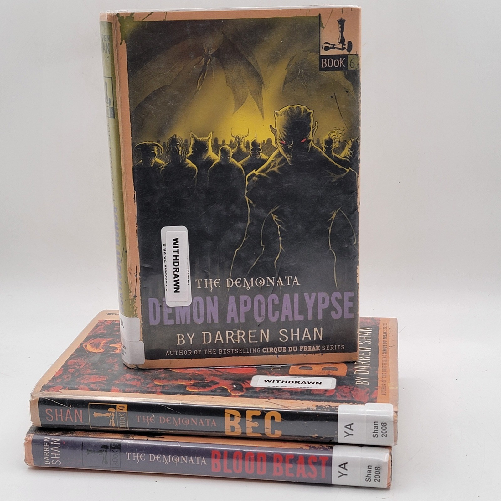 Darren Shan The Demonata Books 4 5 6 Hardcover Ex-Library Bec Blood Beast Fair
