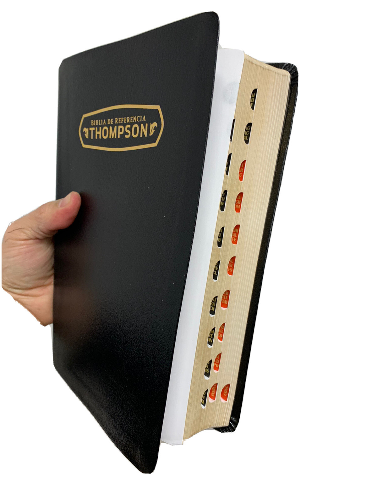BIBLIA D REFERENCIA THOMPSON REINA VALERA 1960 PIEL FABRICADA CON INDICE NEGRO