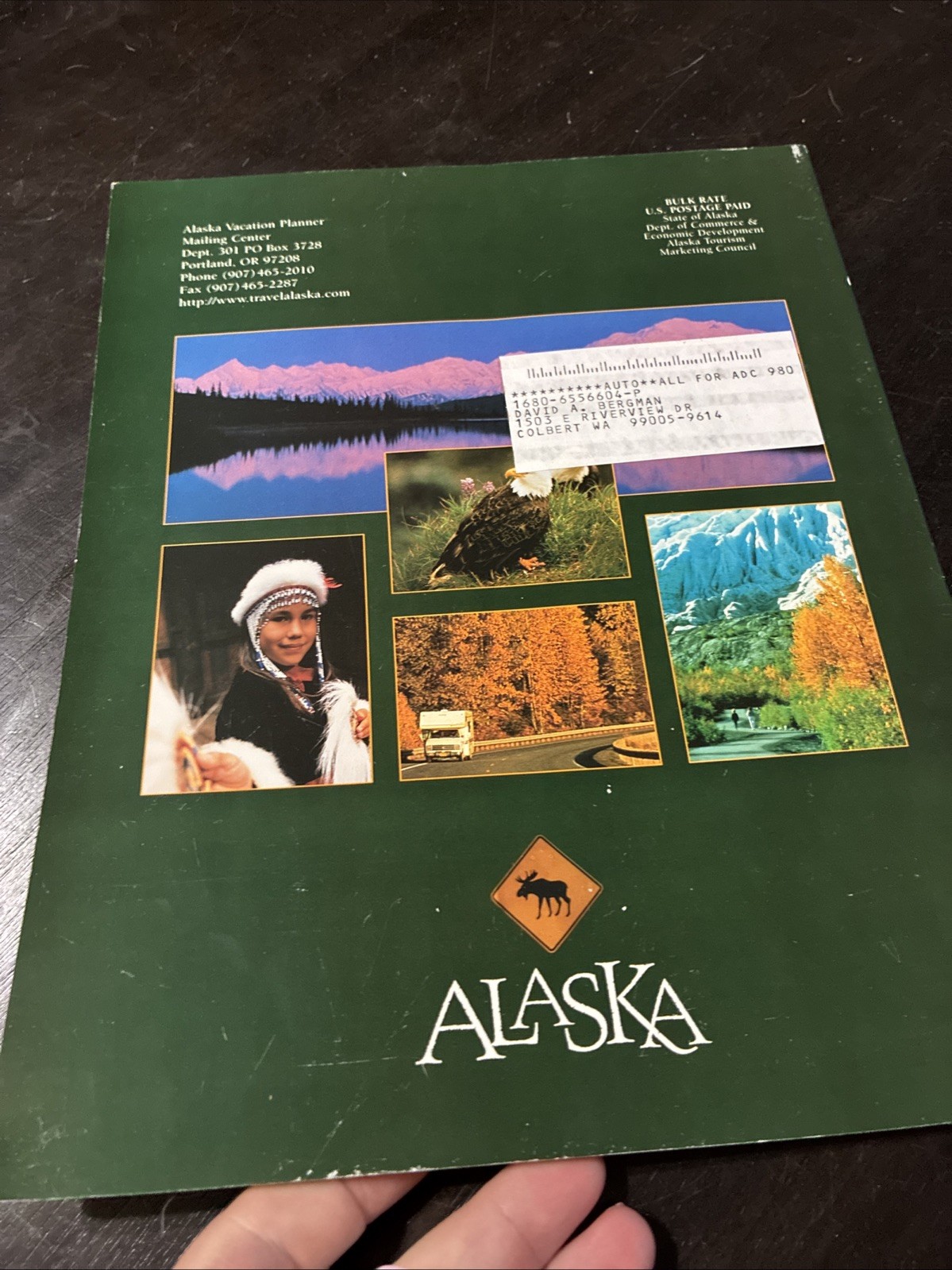 Alaska Official State Vacation Planner Magazine. Maps & Info Vintage 2005