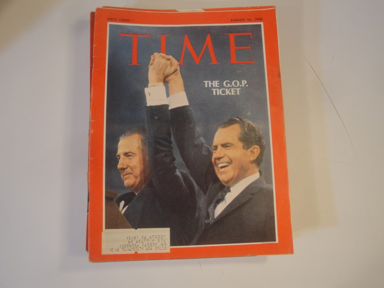 TIME MAGAZINE NIXON LOT/10 ISSUES 1968-1977 ERA