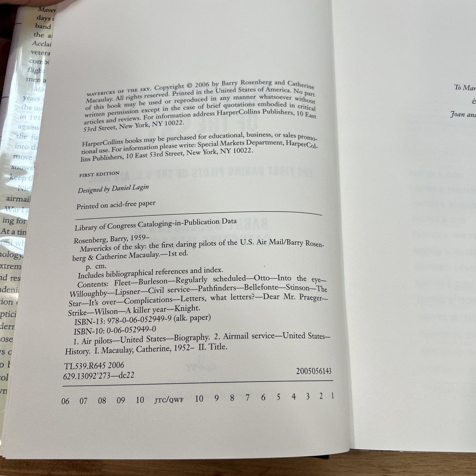 Mavericks of the Sky HB-Barry Rosenberg & Catherine Macaulay-2006-341 pages