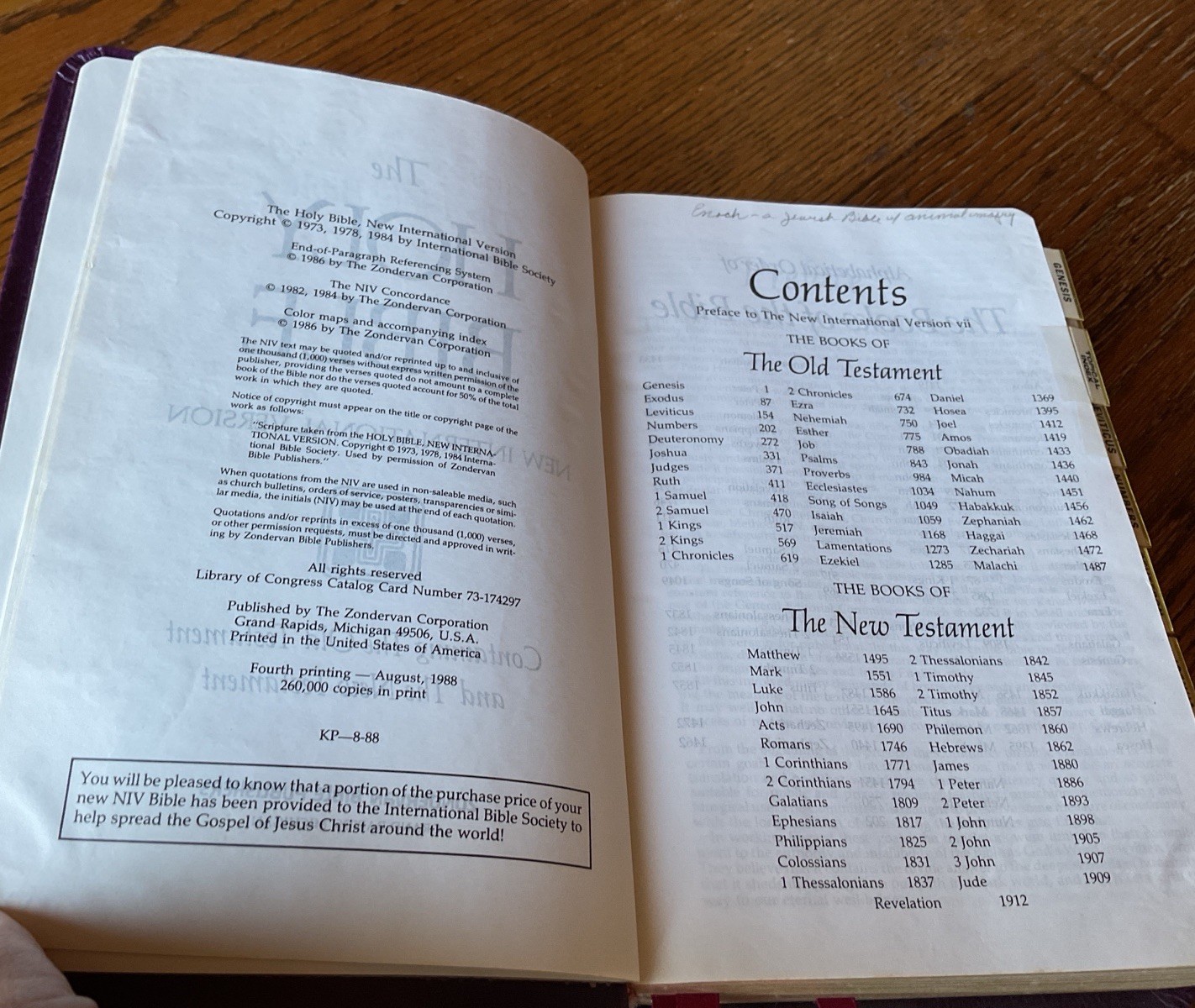 Holy Bible LARGER PRINT Bonded Leather Unique Tabs Red Letter Words Personalized
