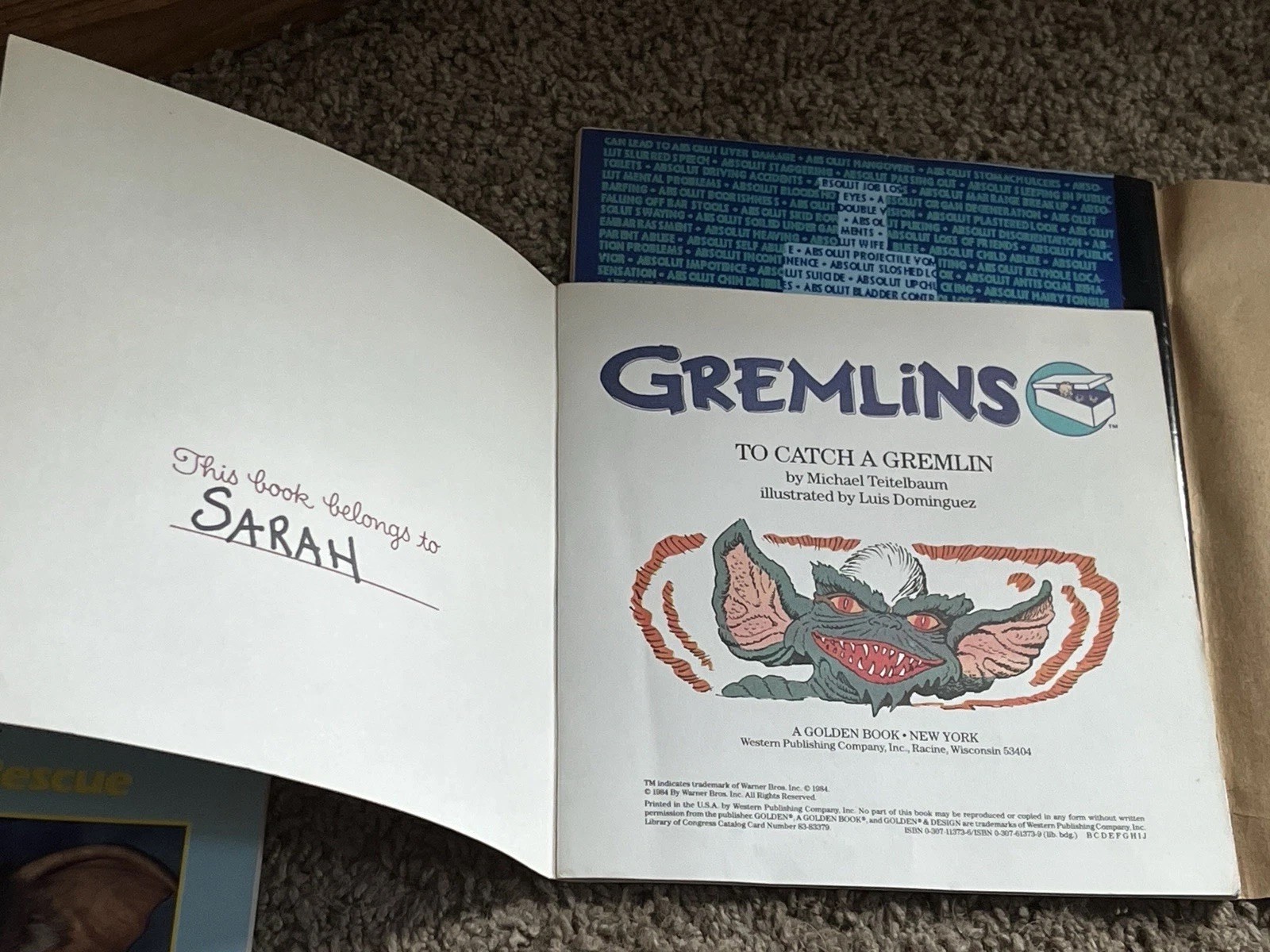 Gremlins Little Golden Book Lot Of 2 Plus 1990 Mad Magazine Vintage Paperback