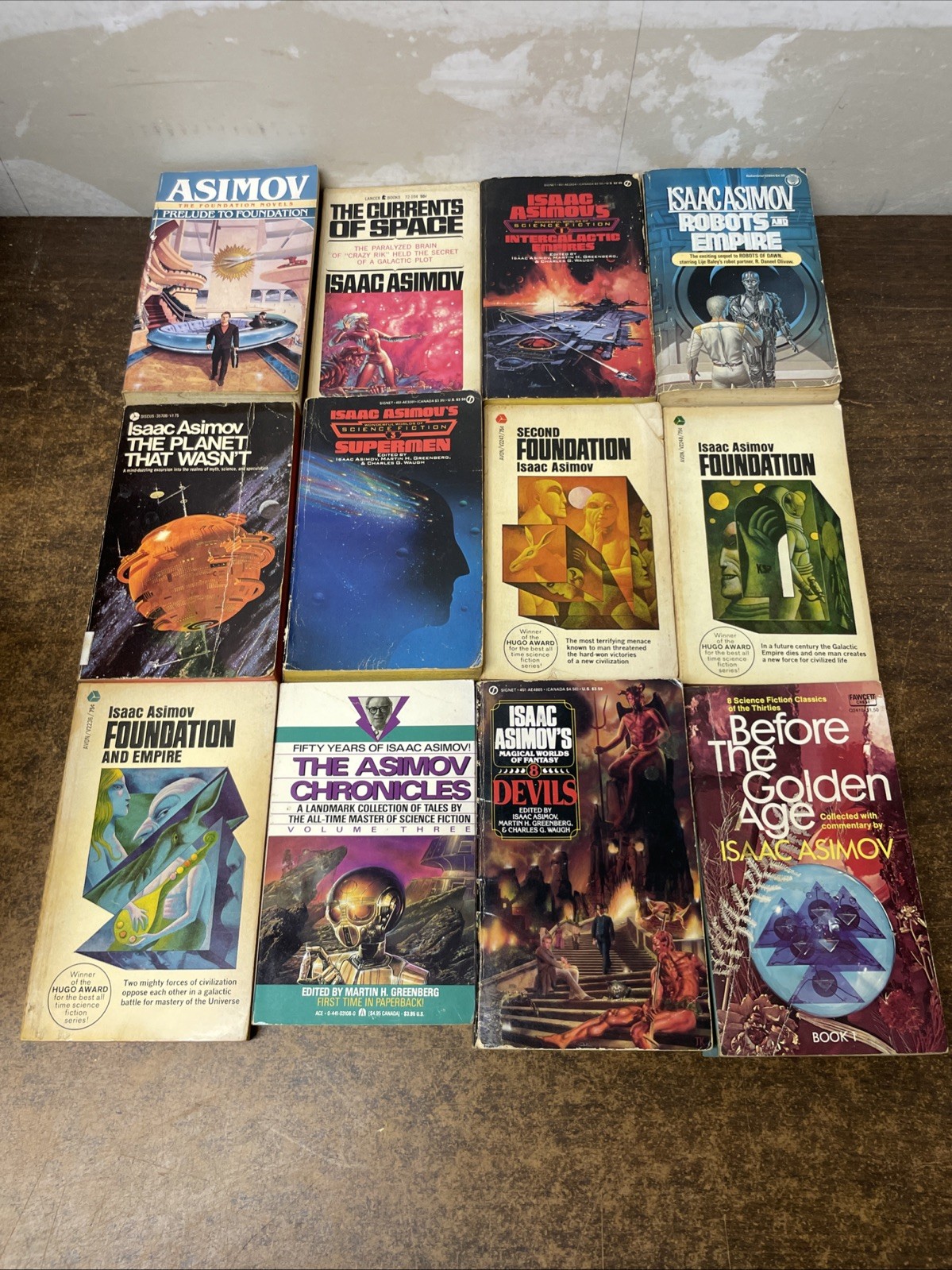 ISAAC ASIMOV Science Fiction Collection 28 PB HC Foundation Robots Empire Lot