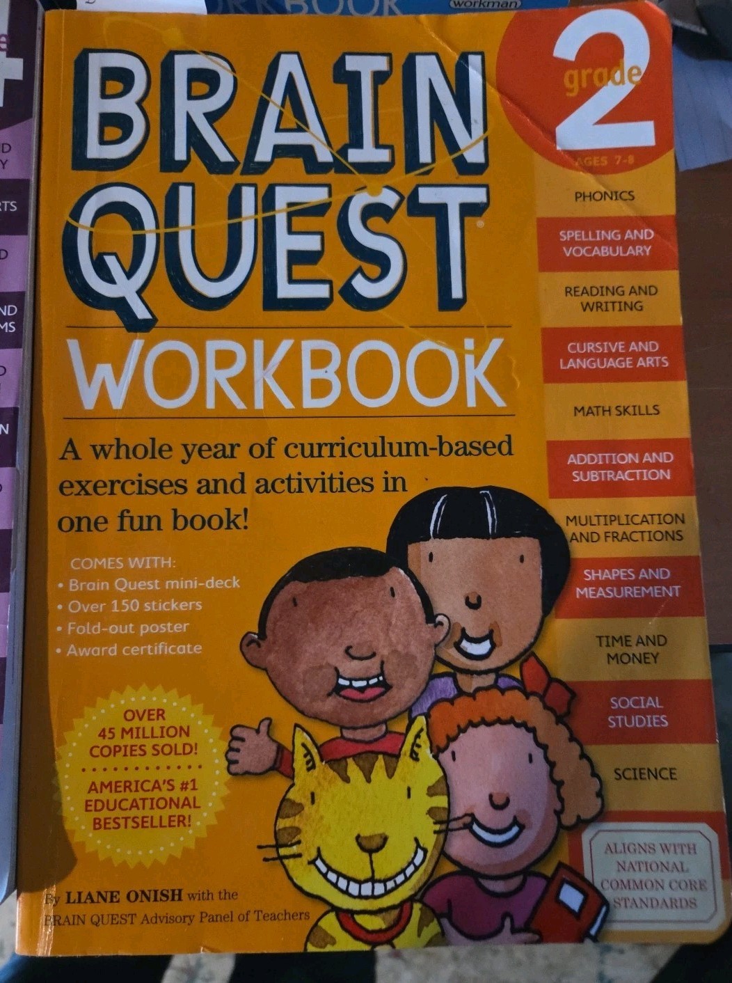 BRAIN QUEST Workbook grade 1, 2, 3, 4, 5 ,and 6 summer book lot