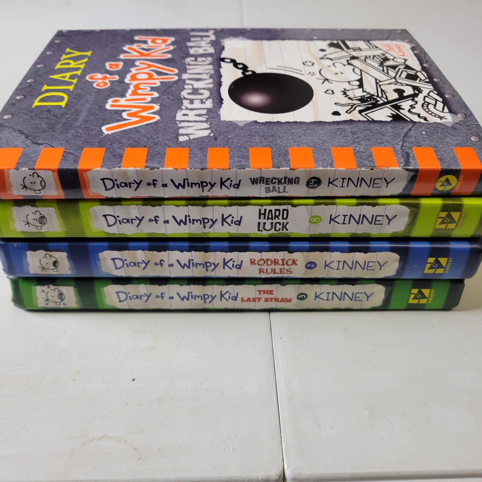 Diary of a Wimpy Kid Book Lot Hardcover Vol – 2 3 8 14 Jeff Kinney Read