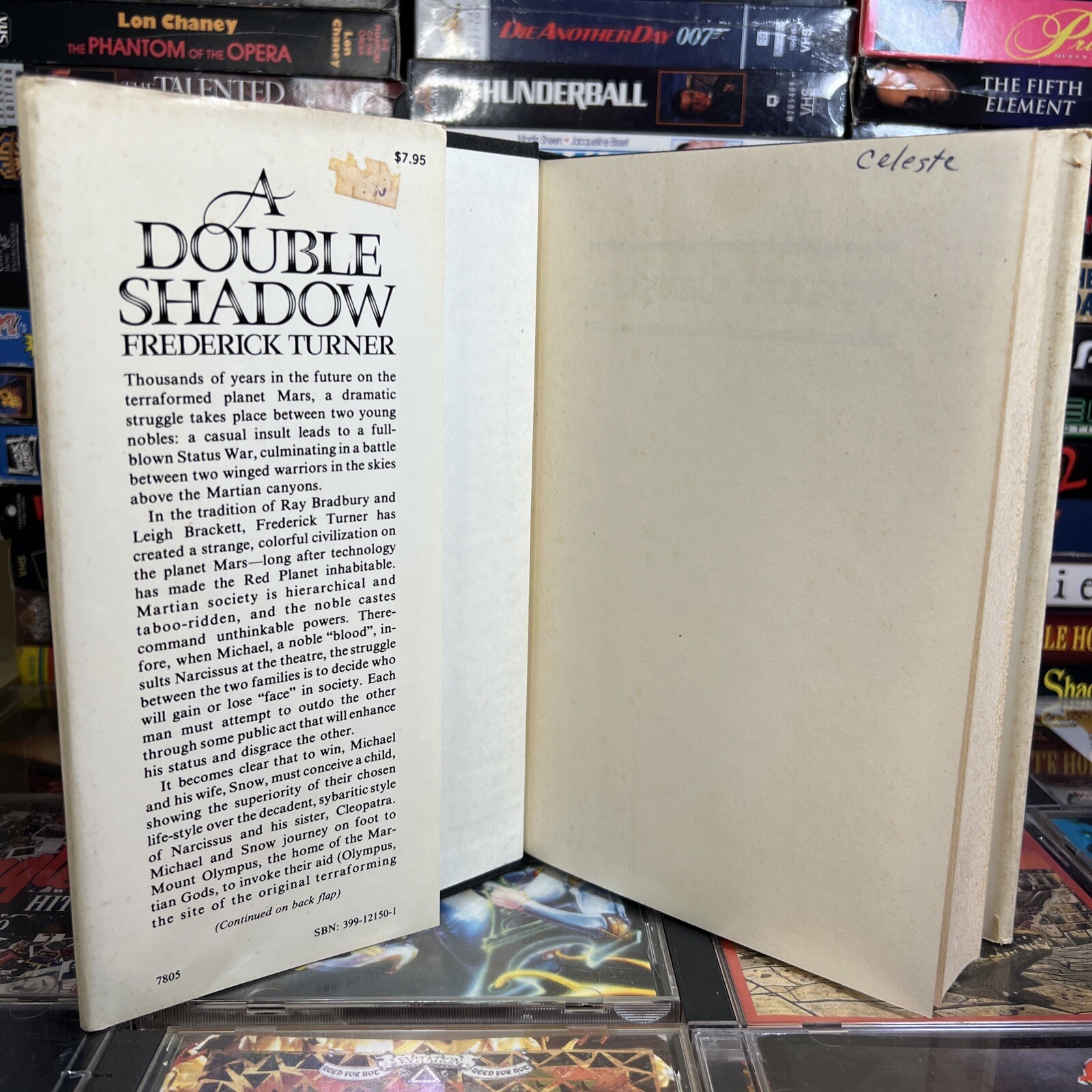 A Double Shadow by Frederick Turner 1978 Berkeley Putnam Hardcover w/ DJ Sci-Fi