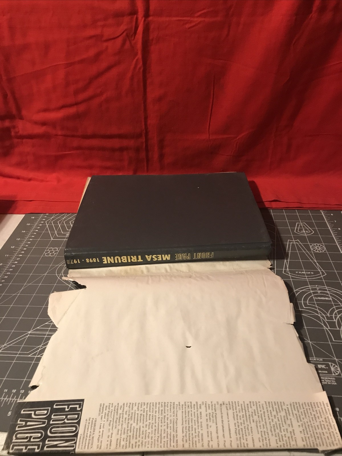 Vintage 1898-1978 Front Page Mesa Tribune Hardcover Book 500 Front Pages