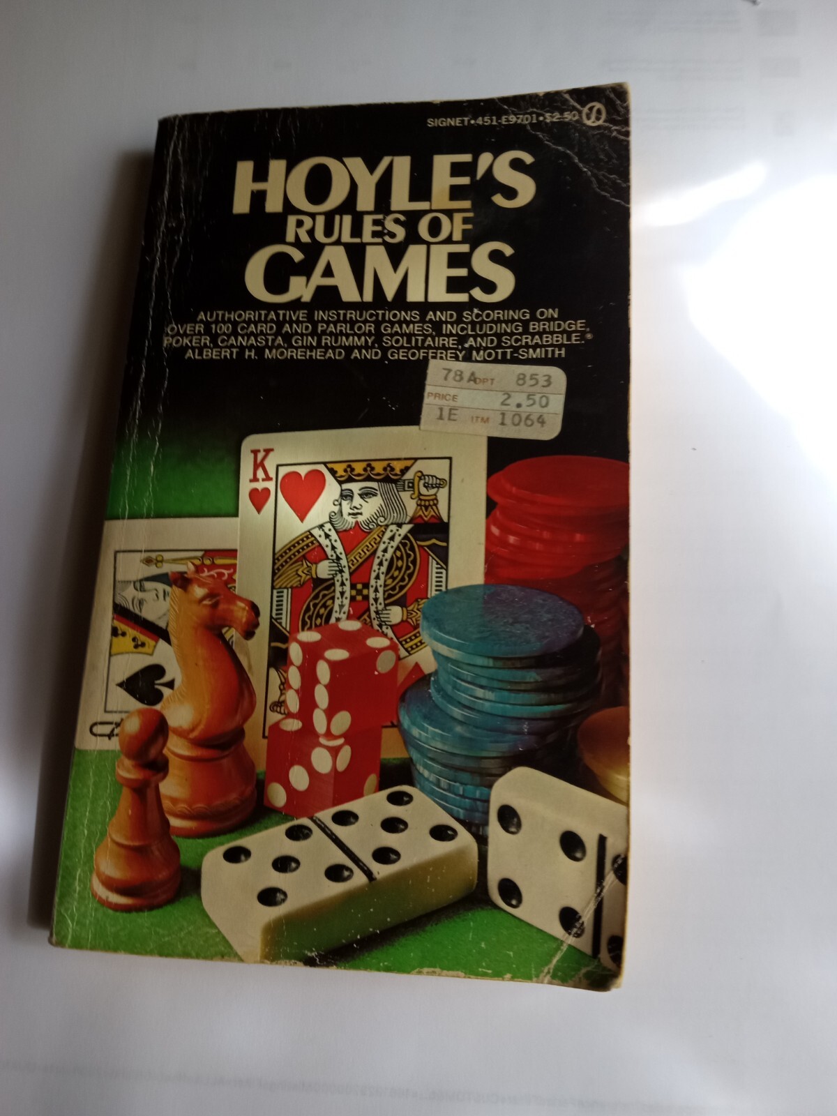 Vintage Hoyle’s Rules of Games Geoffrey Mott-Smith & Albert H Morehead Book