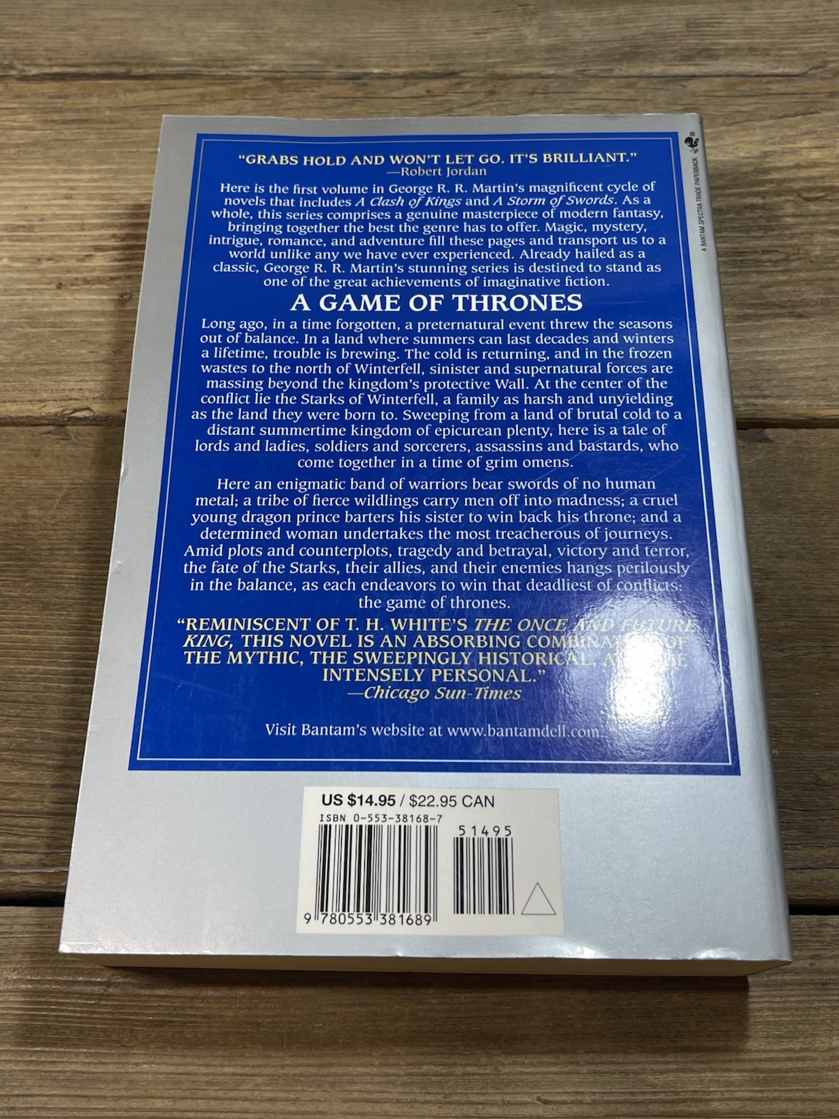 “A Game of Thrones” George R. R. Martin Trade Oversized PB Rare Jon Snow Cover