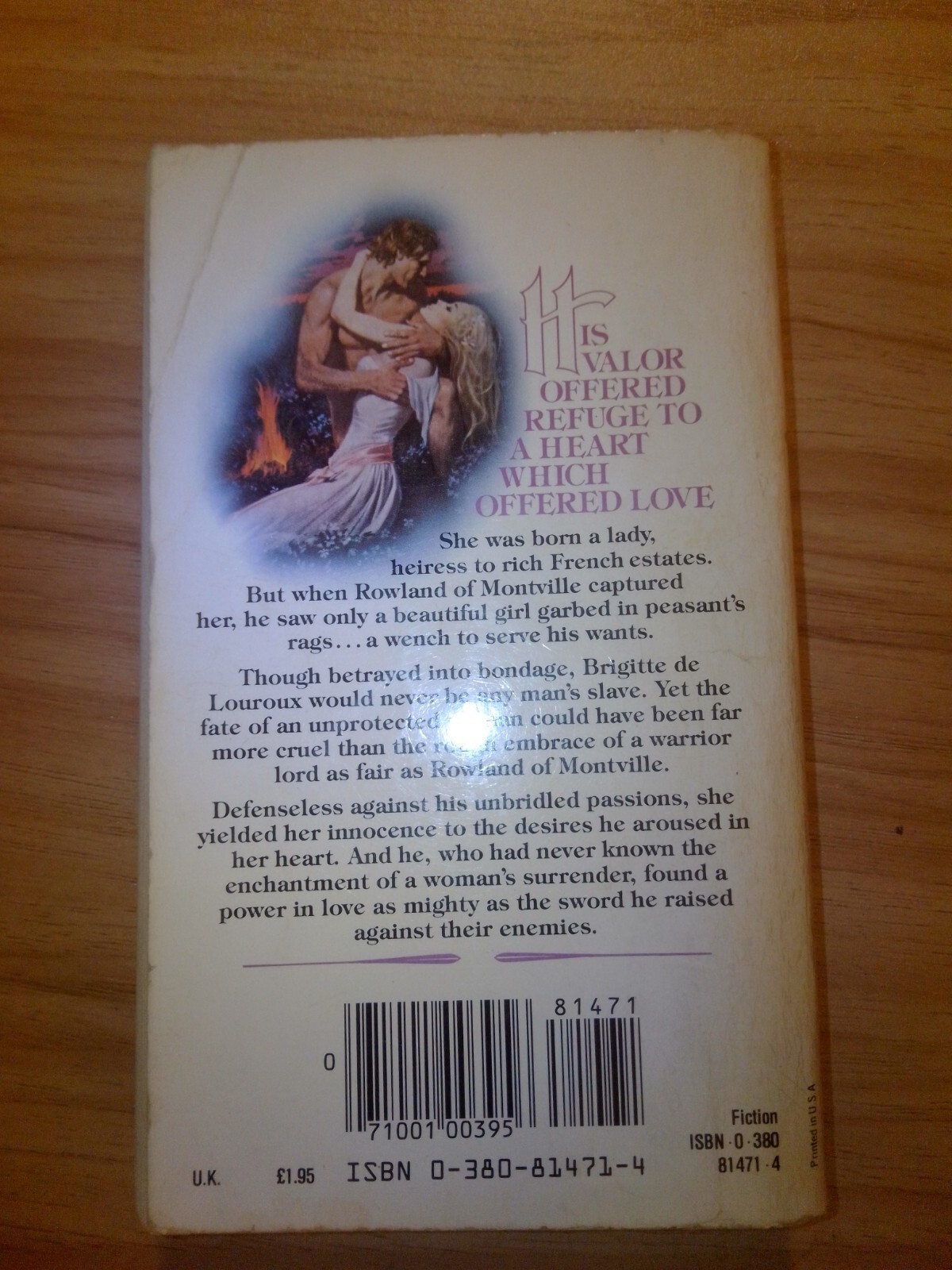 So Speaks the Heart (Avon Historical Romance 1983 1st ed) by Lindsey, Johanna