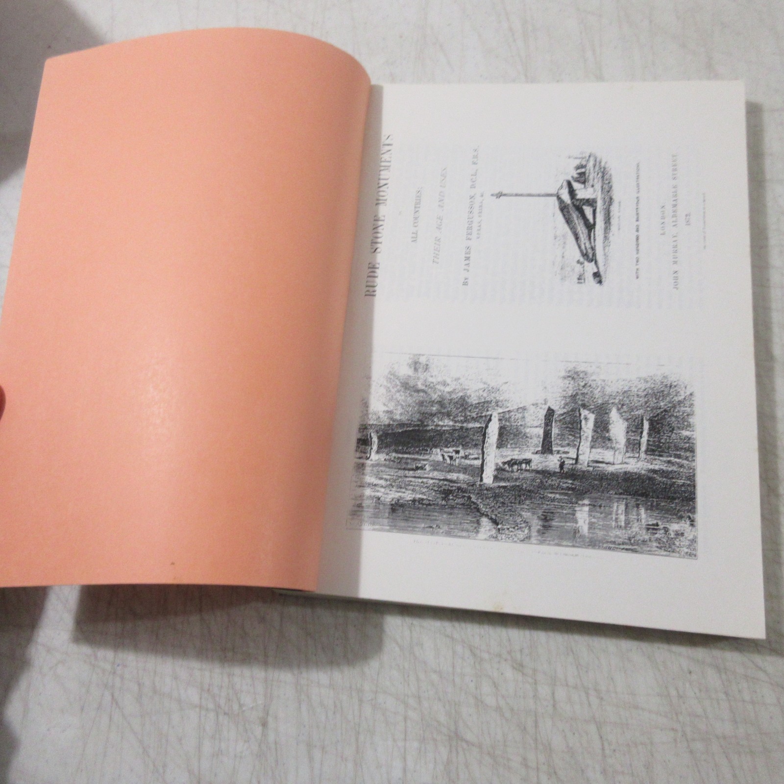 Megaliths Rude Stone Monuments All Countries Ages Uses Antique Book Reproduction