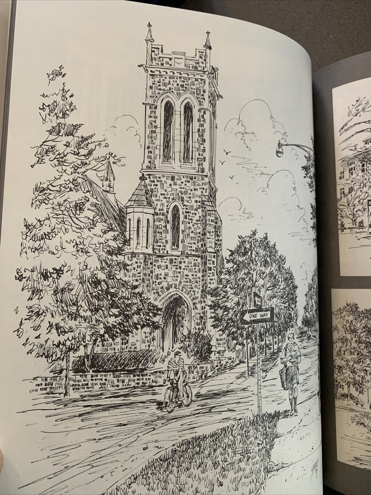 Michigan: A Sketchbook Of University Campus Scenes By Bill Shuttliff HC HTF 1988