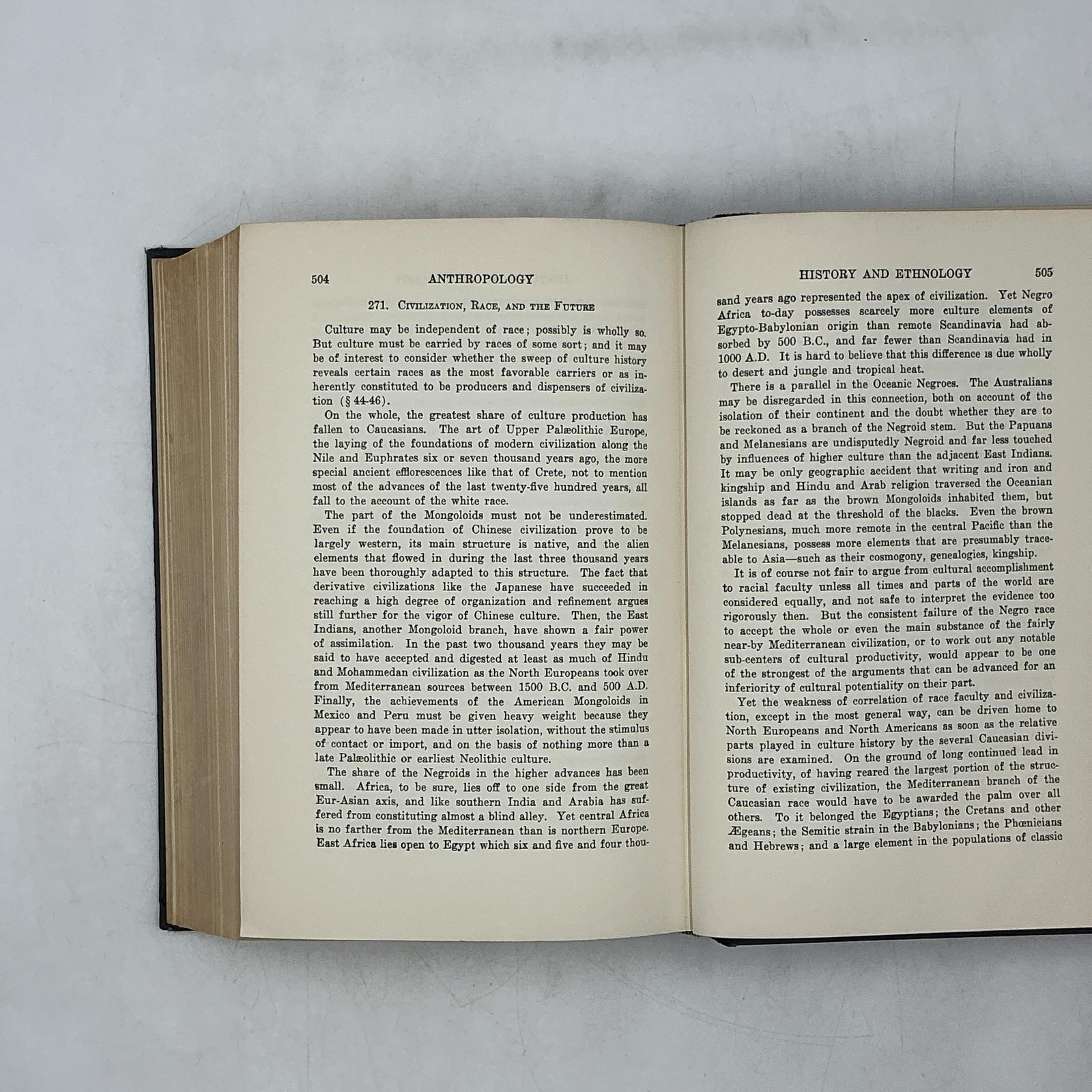 Vintage Anthropology A L Kroeber Harcourt Black HC 1923 USA Illustrated History