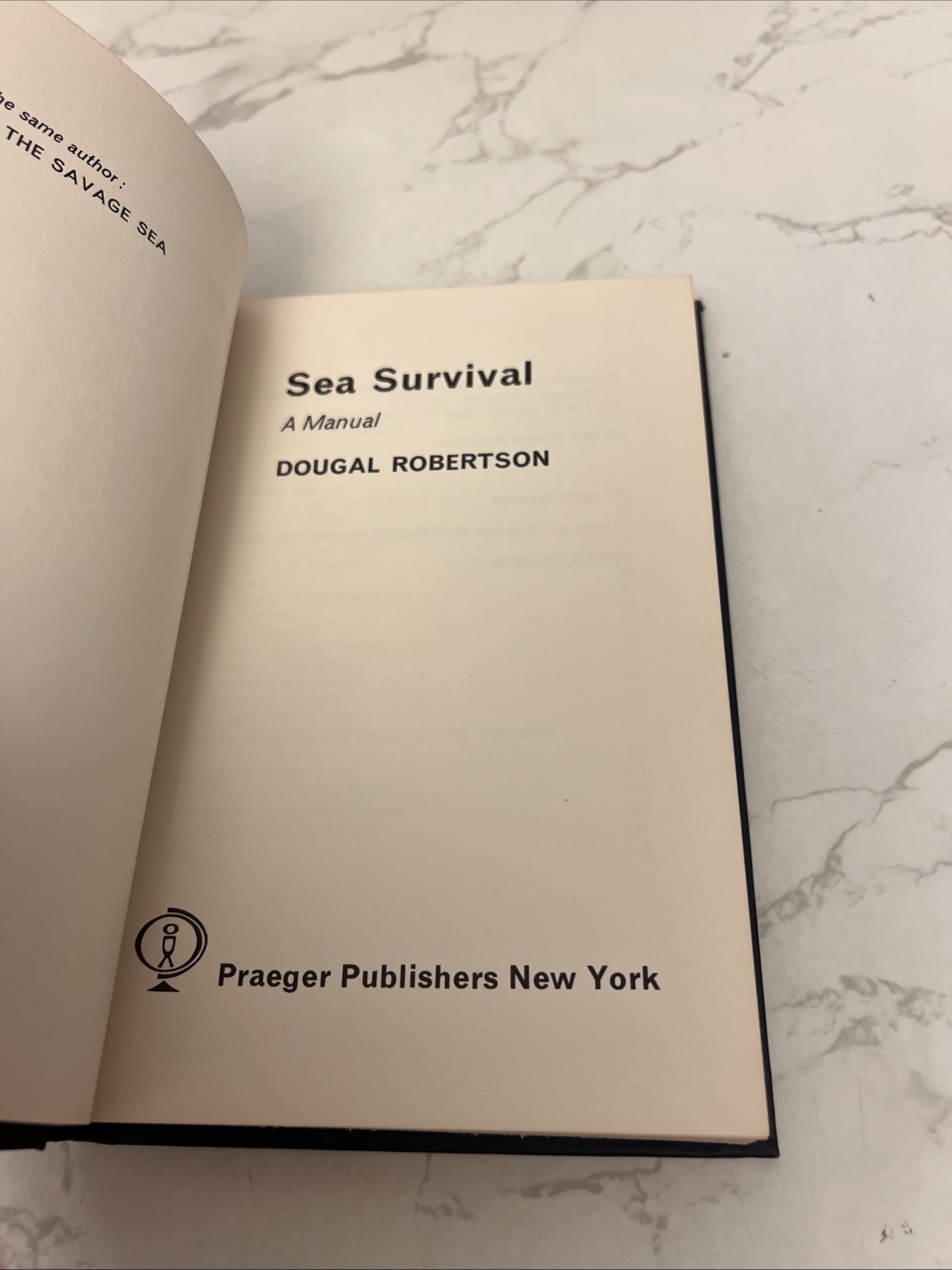 Vintage 70s Sea Survival: A Manual by Dougal Robertson Hardcover