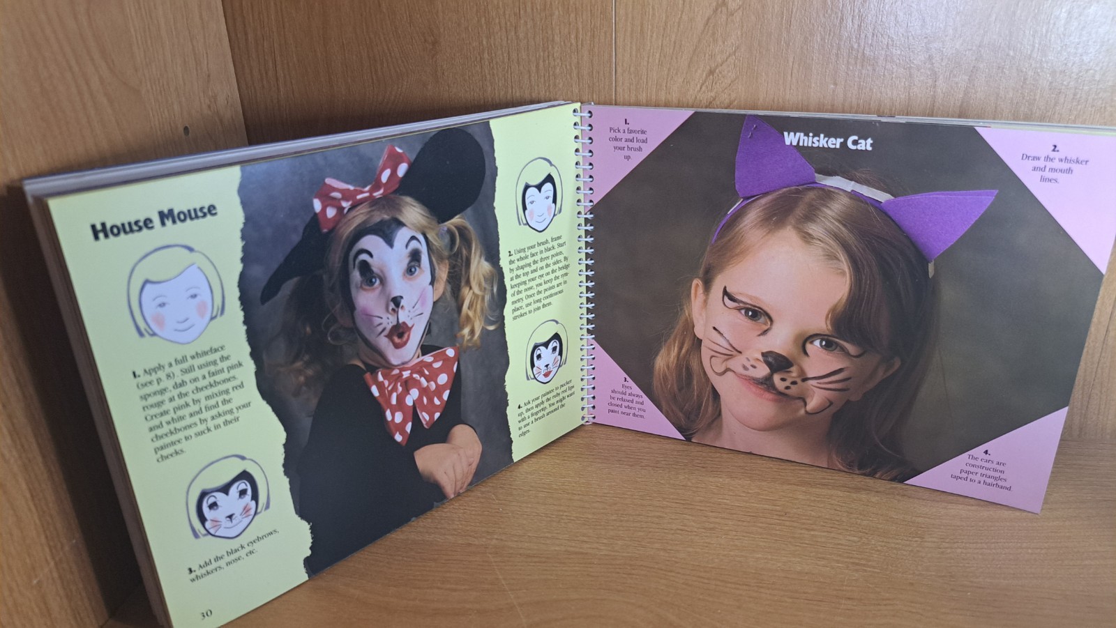 Face Painting by Klutz Editors 1990, Spiral Book (no Paint)