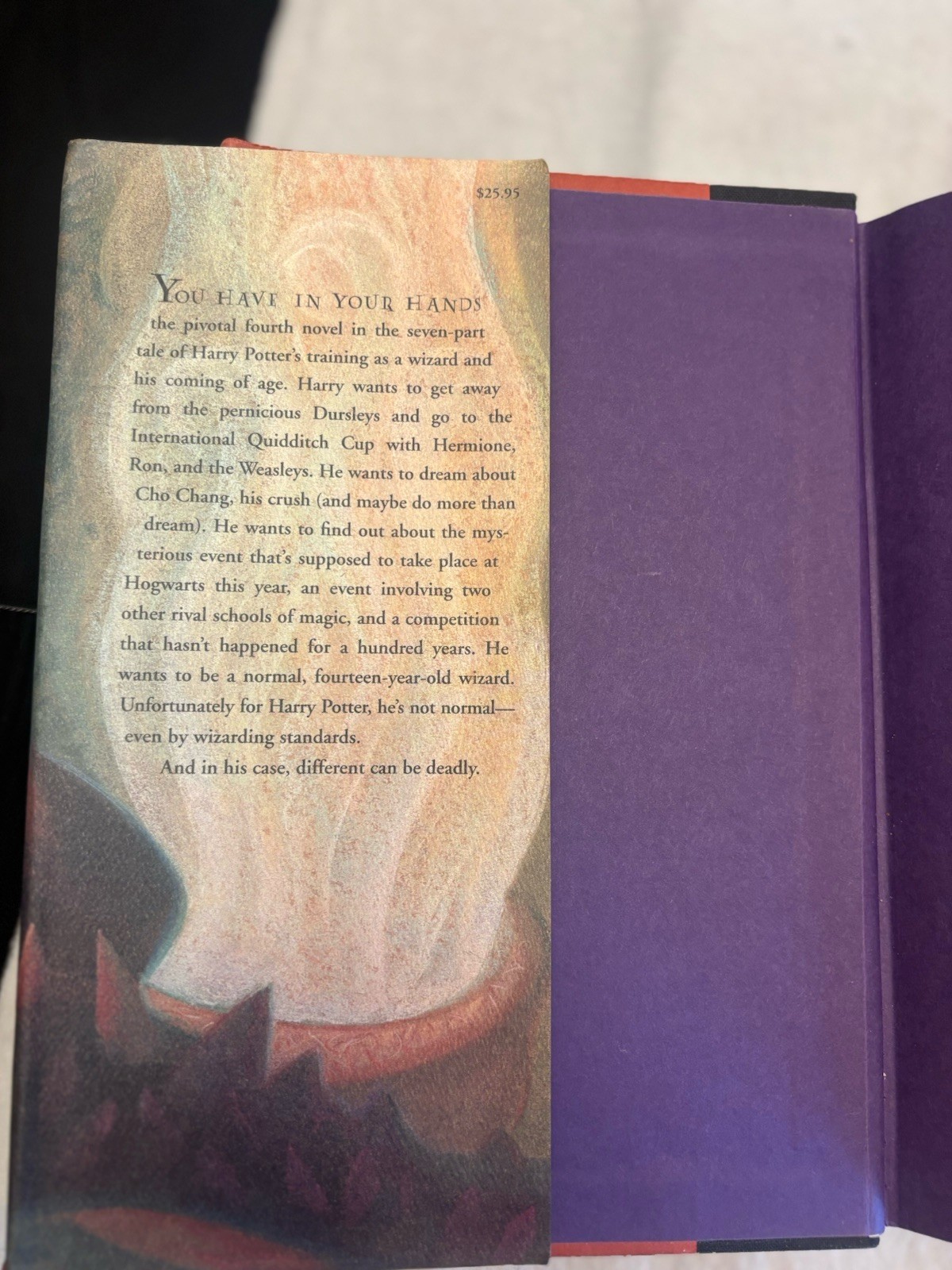 TRUE 1st Edition 1st Print Book Harry Potter Goblet of Fire Errors Pg 291 & 667