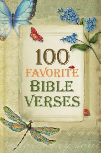 100 Favorite Bible Verses – Hardcover By Thomas Nelson – VERY GOOD