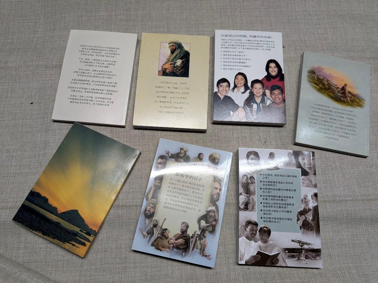 lot of 7 books CHINESE out of print WATCHTOWER jehovahs witnesses BIBLE mandarin