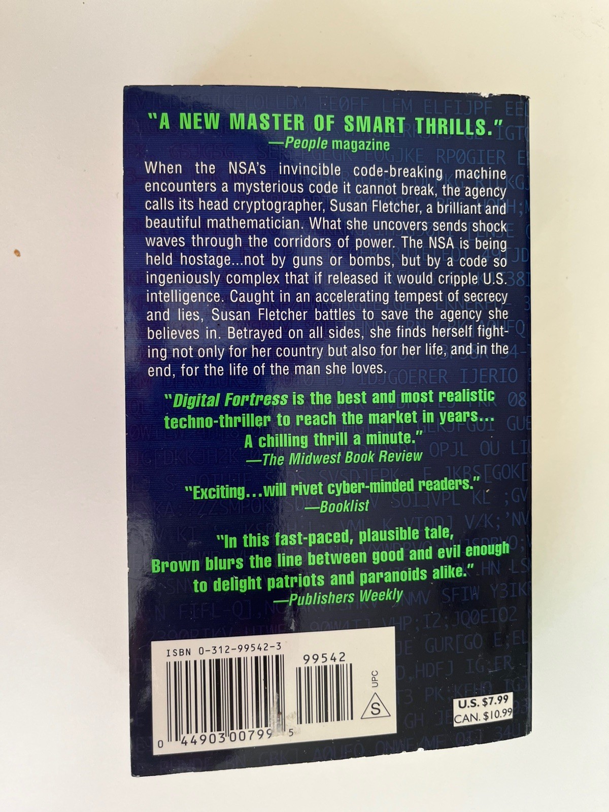 Dan Brown Digital Fortress 1998 Softcover Like New Combine Shipping
