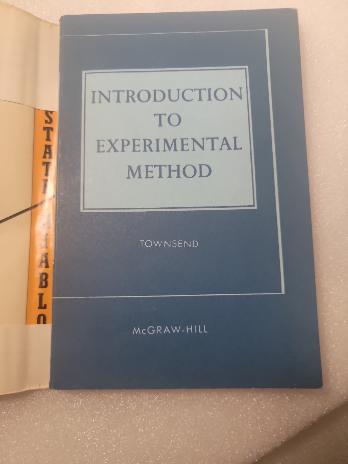 Introduction to Experimental Method by Townsend, John C – paperback 1953