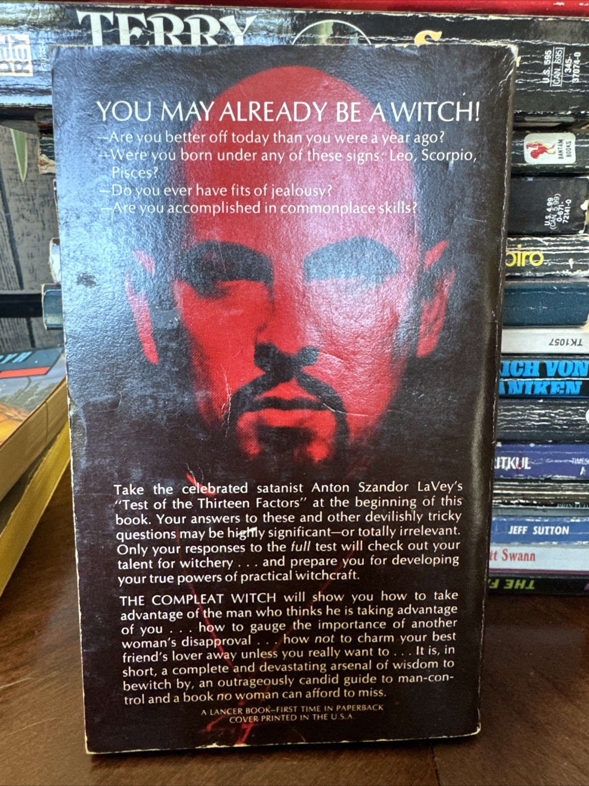 The Complete Witch by Anton Candor Lacey Author of The Satanic Bible Paperback