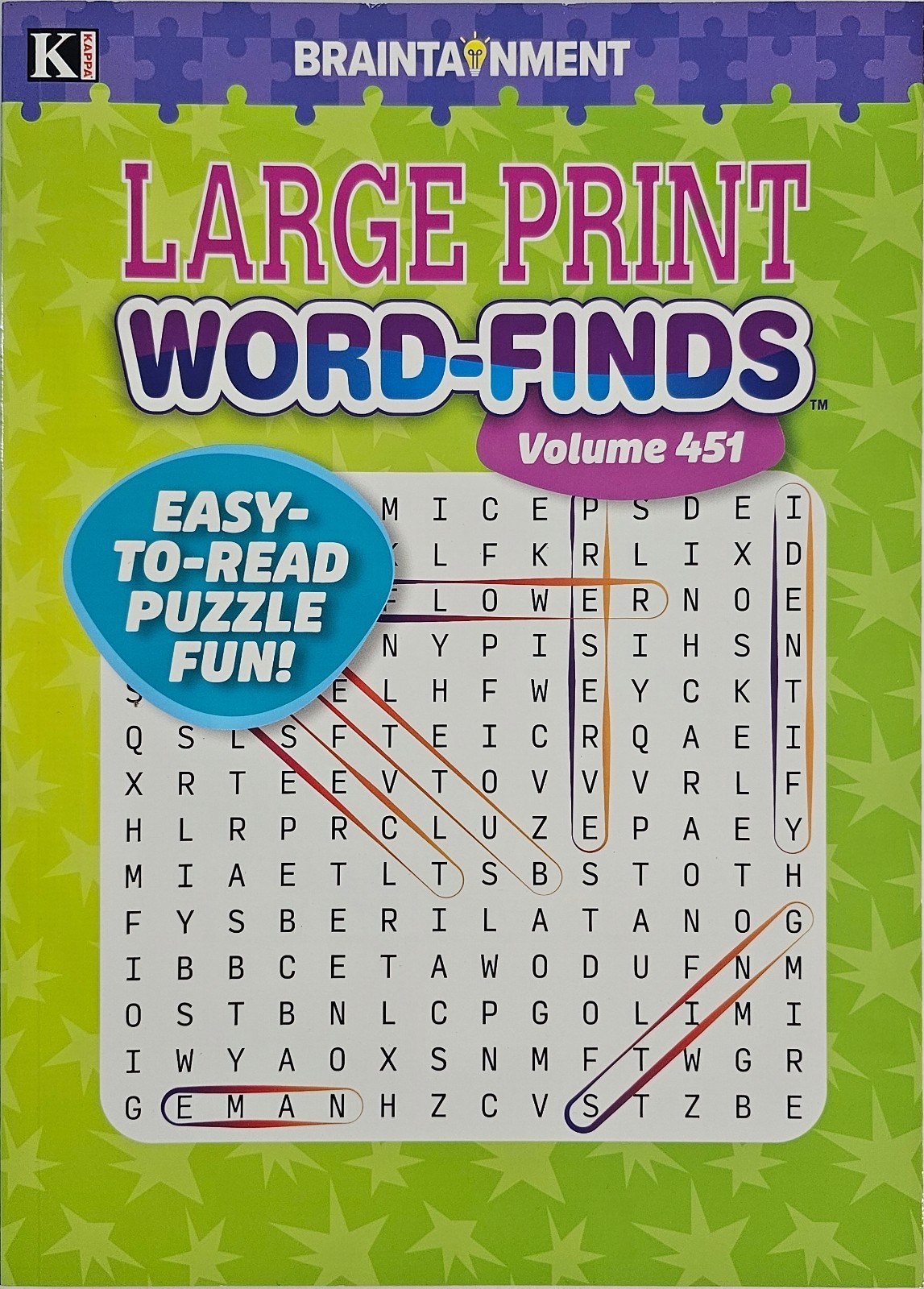 6 New Large Print Word-Finds Puzzle Books Kappa Games Vol #451-478 ~ Search,Hunt