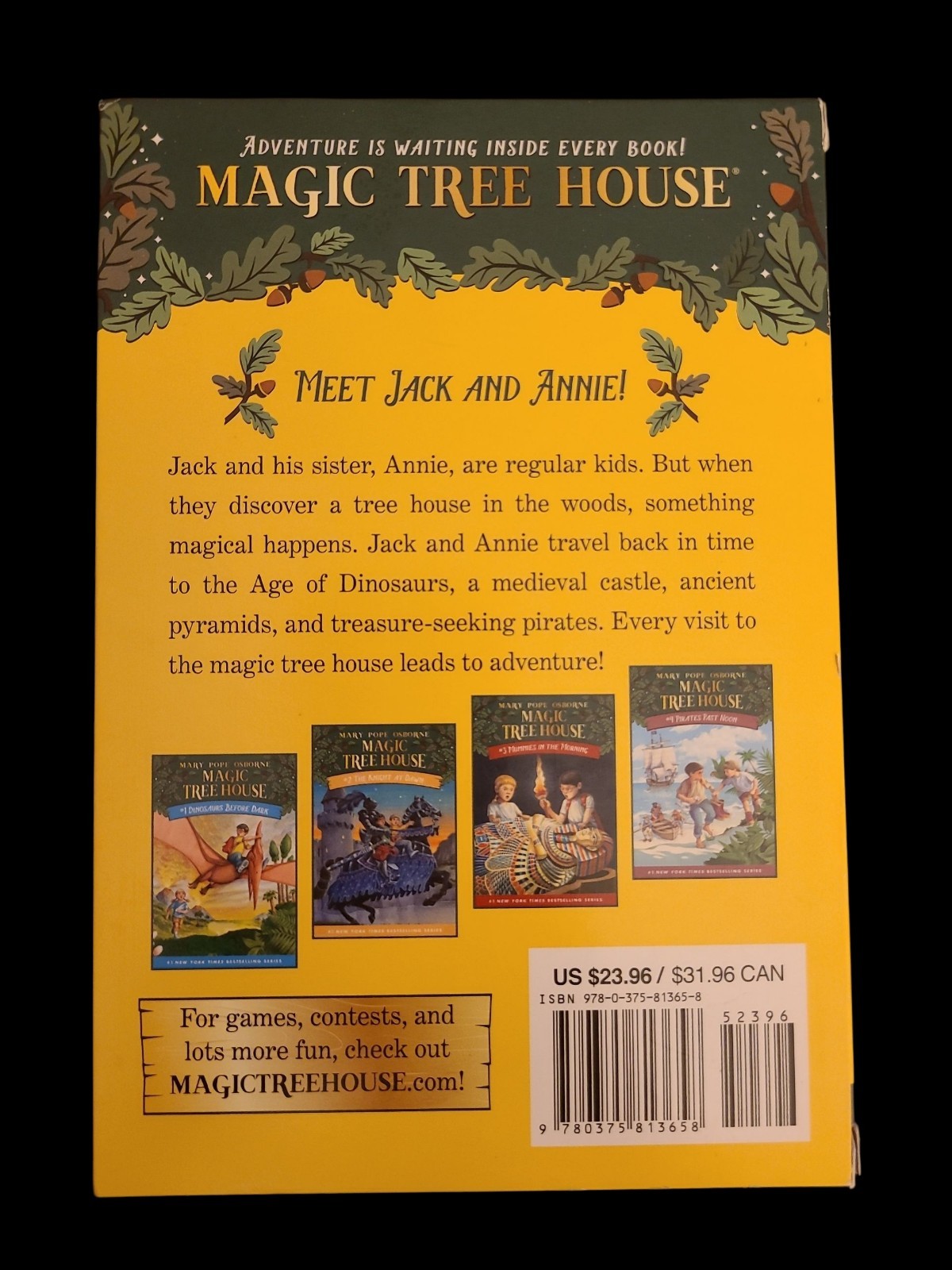 Magic Tree House Box Set Books 1-4 With Poster by Mary Pope Osborne
