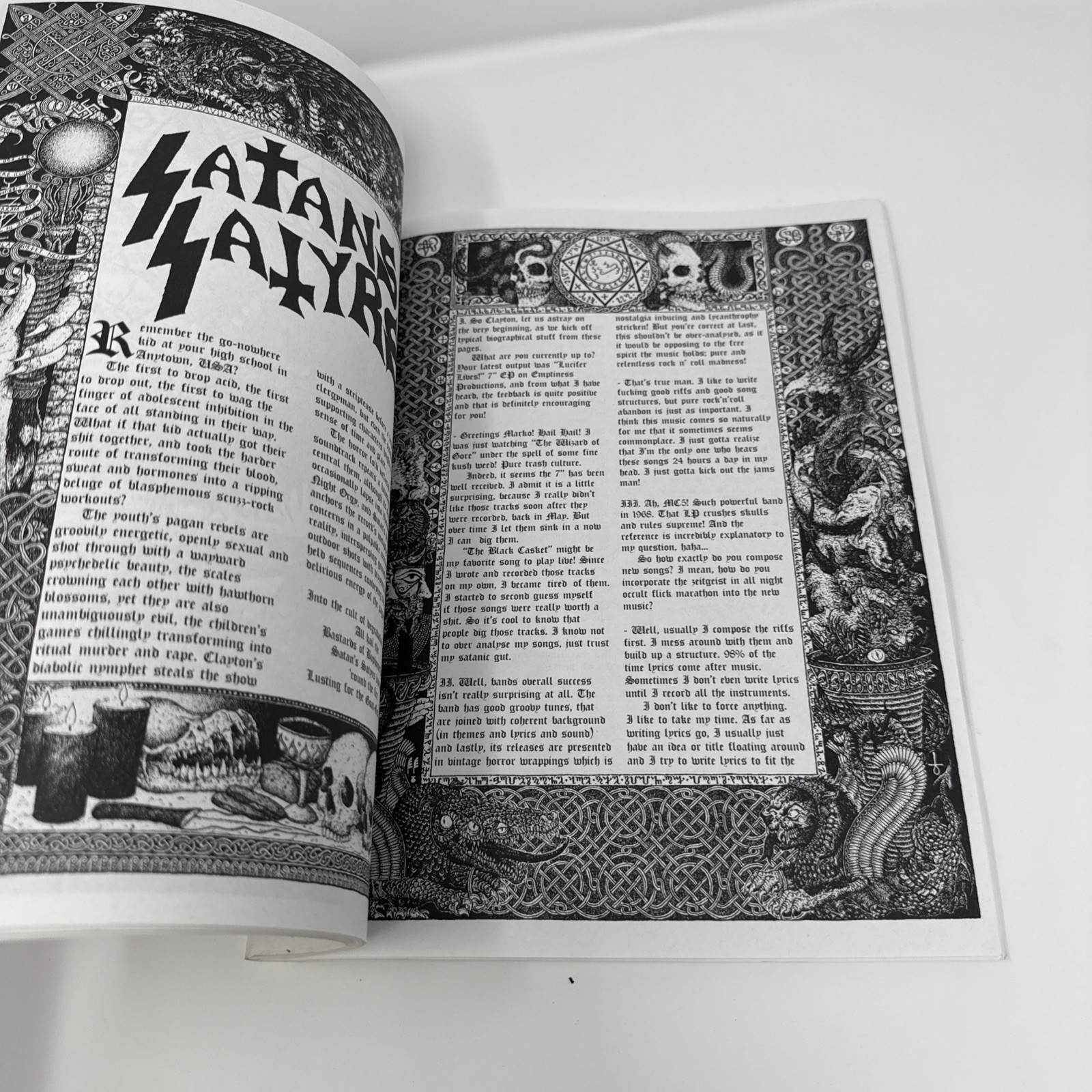 VATRA I SUMPOR Black War Death Metal Occult Satanic Art Zine Book Proclamation