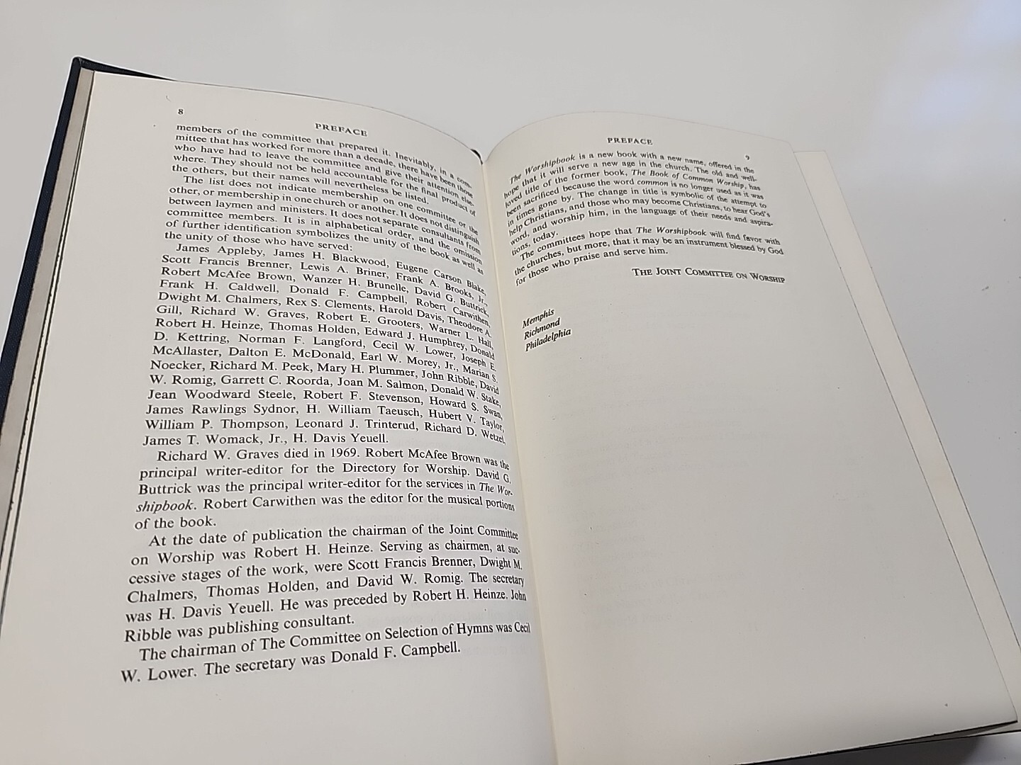 1972 THE Worshipbook Services And Hymns The Westminster Press 3rd Printing 1975