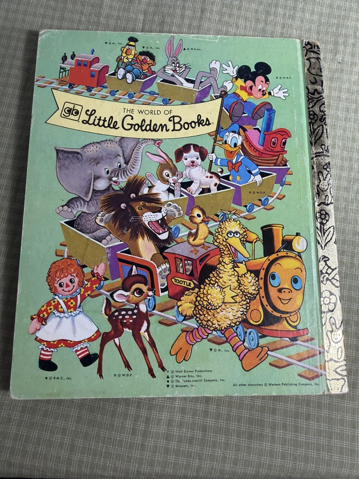 Little Golden Book 1979 Walt Disney’s Mickey Mouse and Goofy The Big Bear Scare