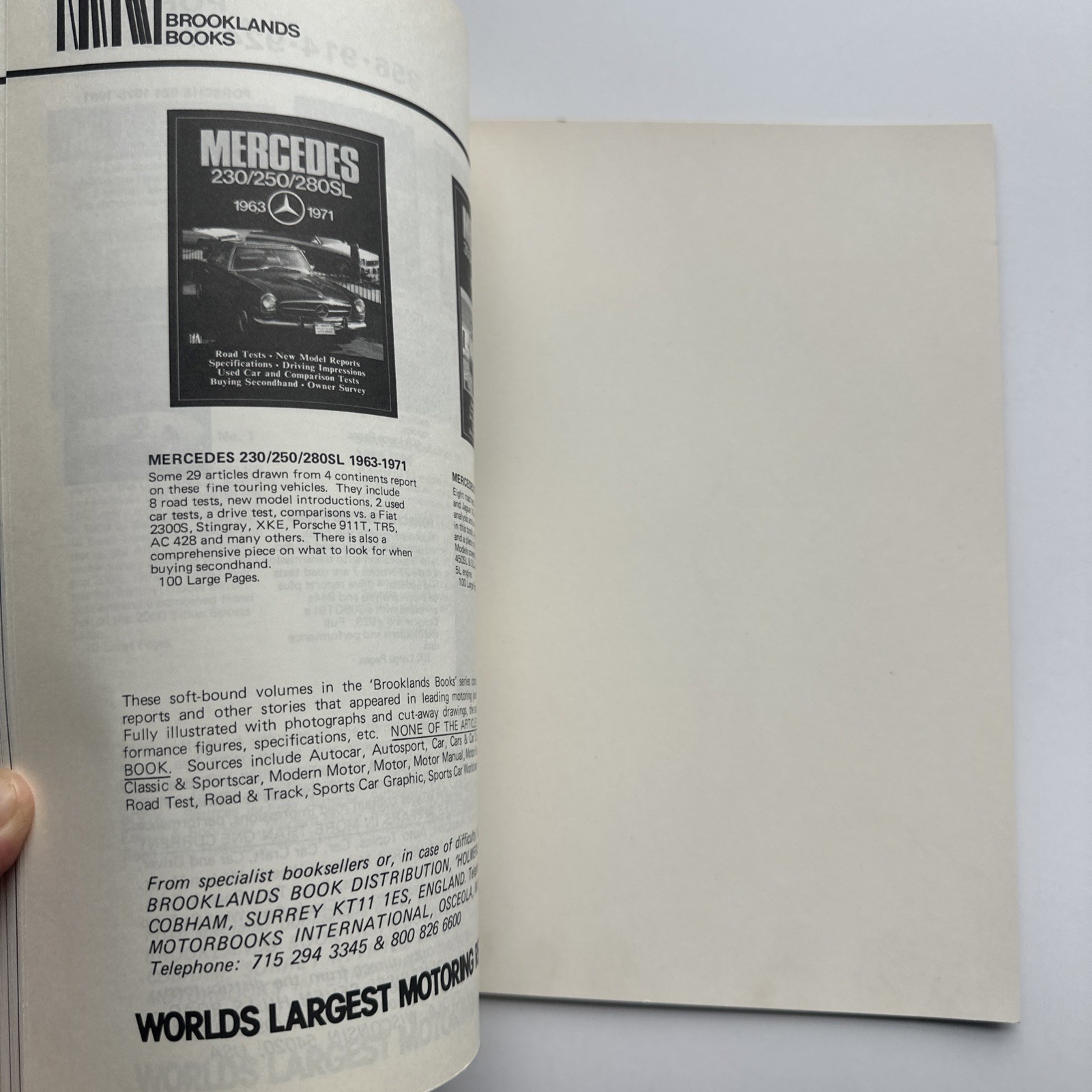 RARE Porsche 944: 1981-1985 by Brooklands Books UK. Specs, Road & Driving Tests