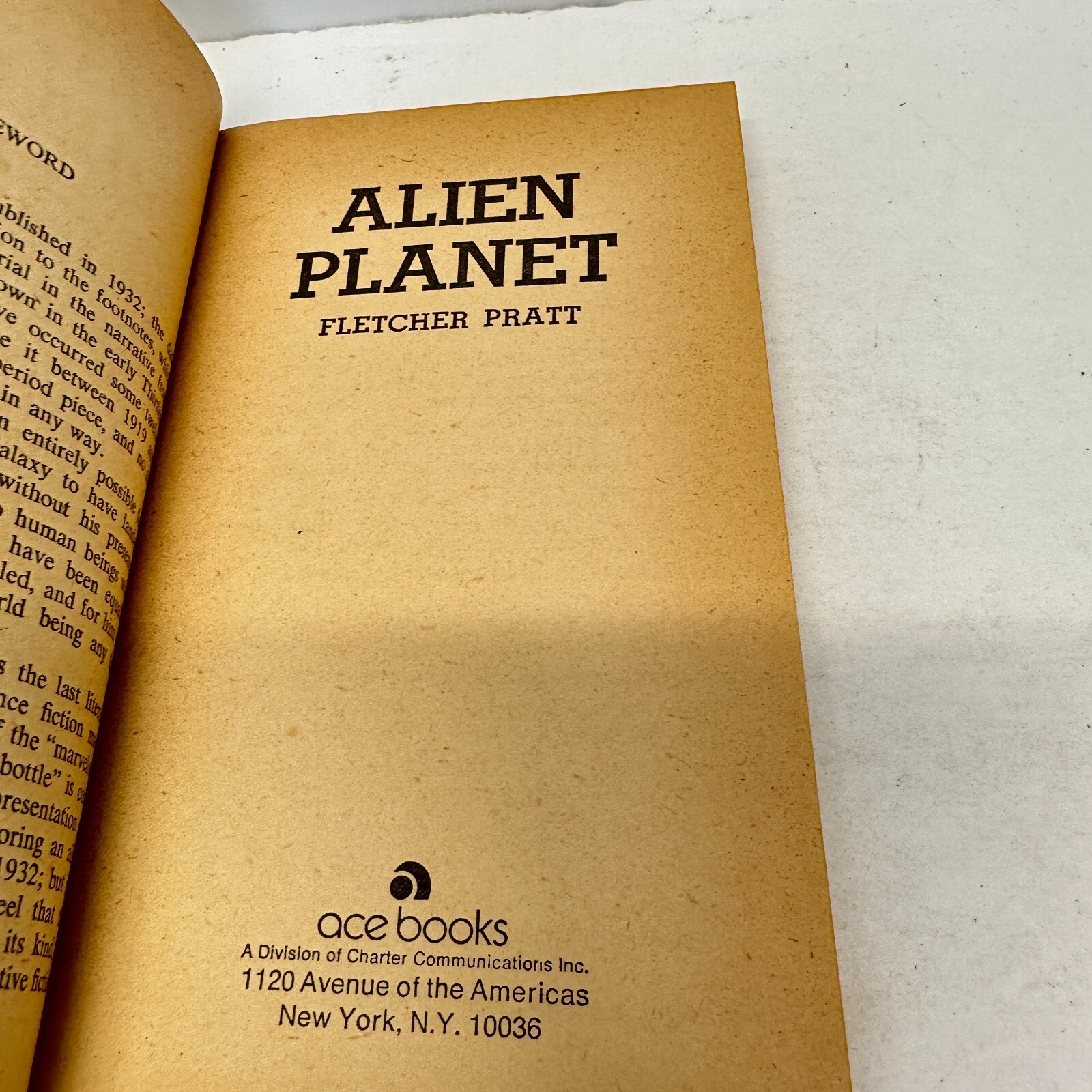 Alien Planet: Kidnapped Into Utopia By Fletcher Pratt 1962 Vintage Ace Books USA
