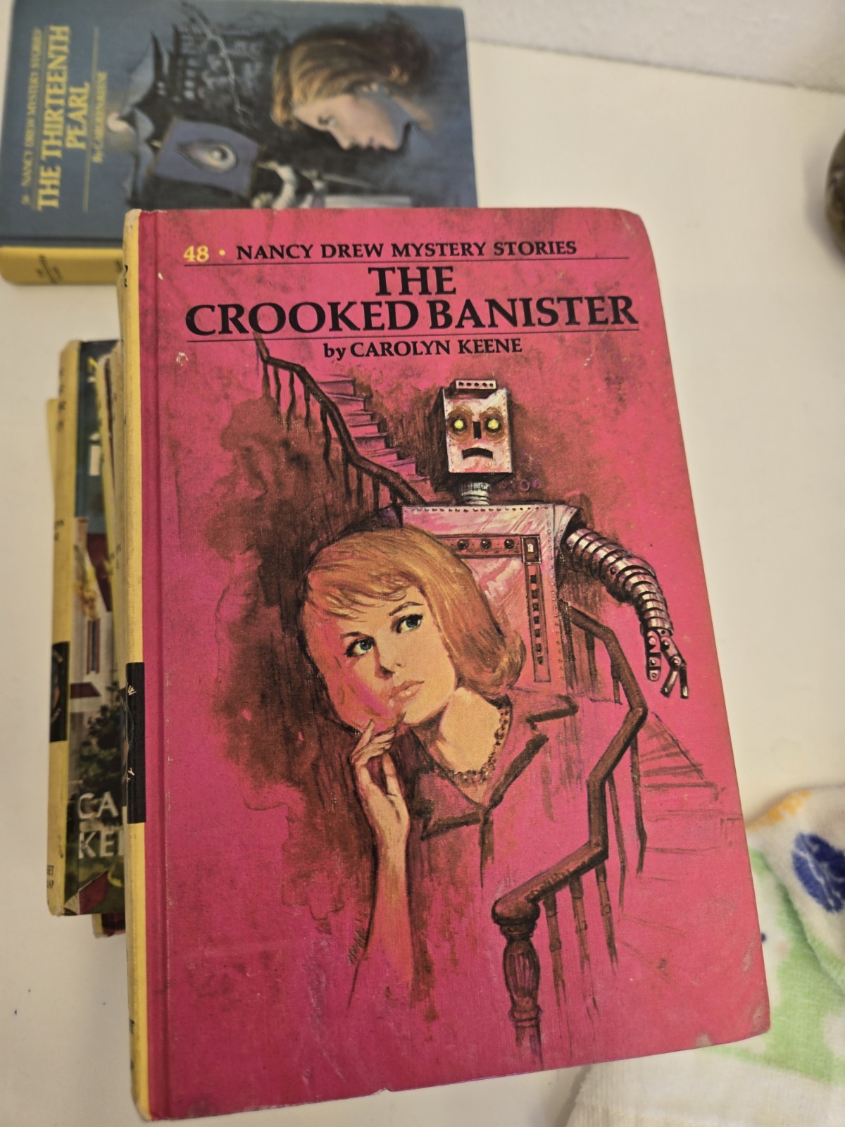 Vtg Nancy Drew Mystery Book Hardcover Matte Yellow Lot Of 9