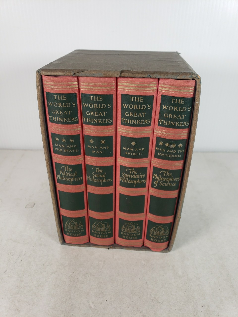 The World’s Great Thinkers Boxed Set of 4 Volumes 1947 Random House
