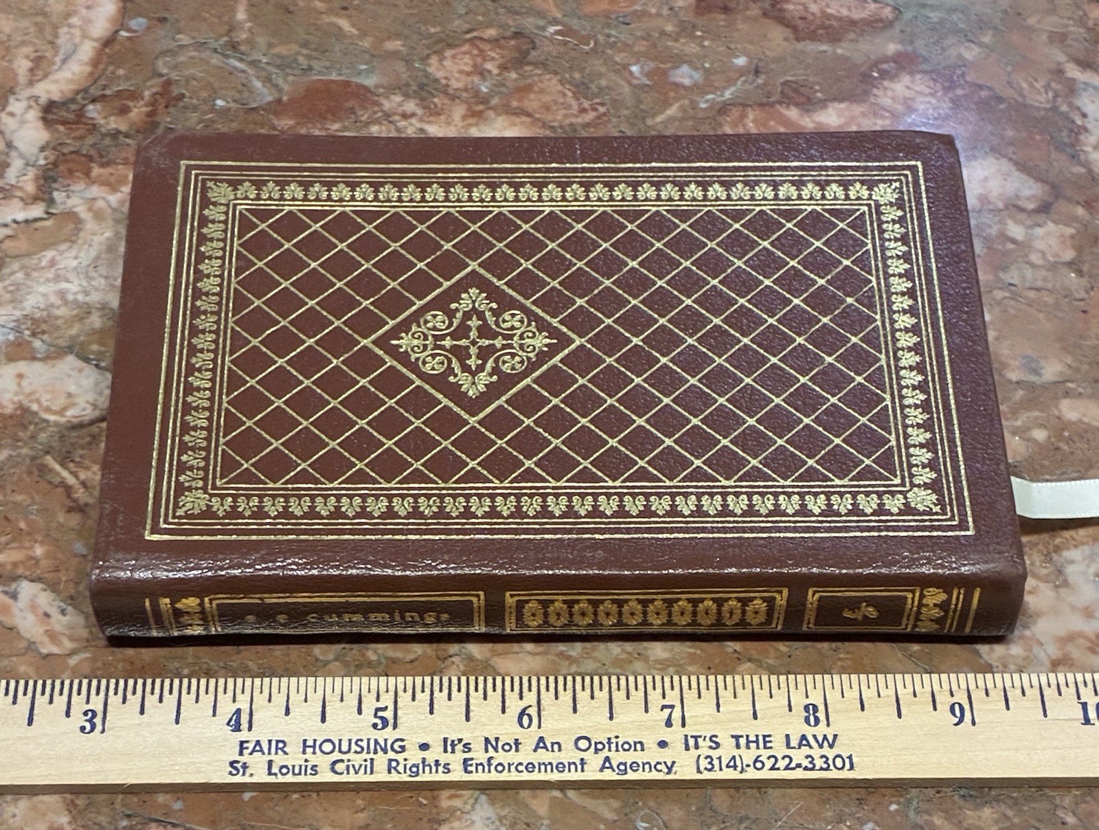 e. e. cummings Easton Press Poetry Book Leather Gold Fine Binding Poem Books