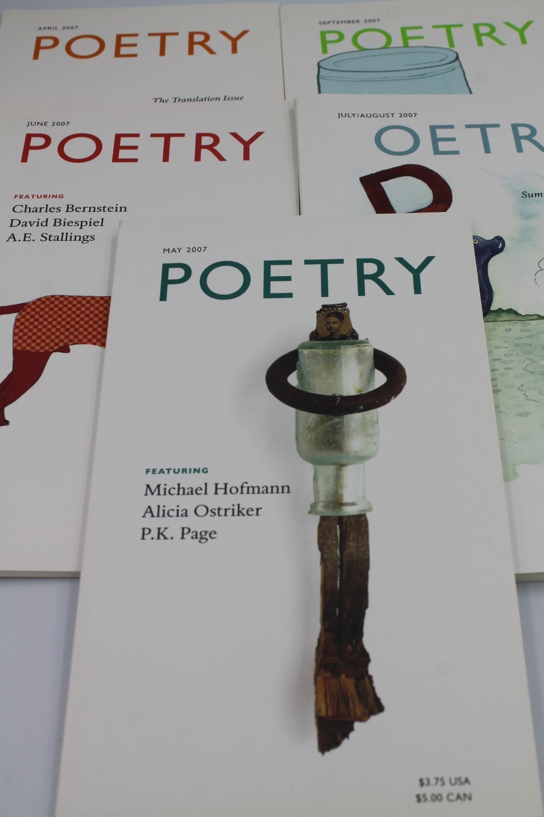 Poetry Magazine Volumes 184-203 asst issues 2004-14 QTY DISCOUNTS