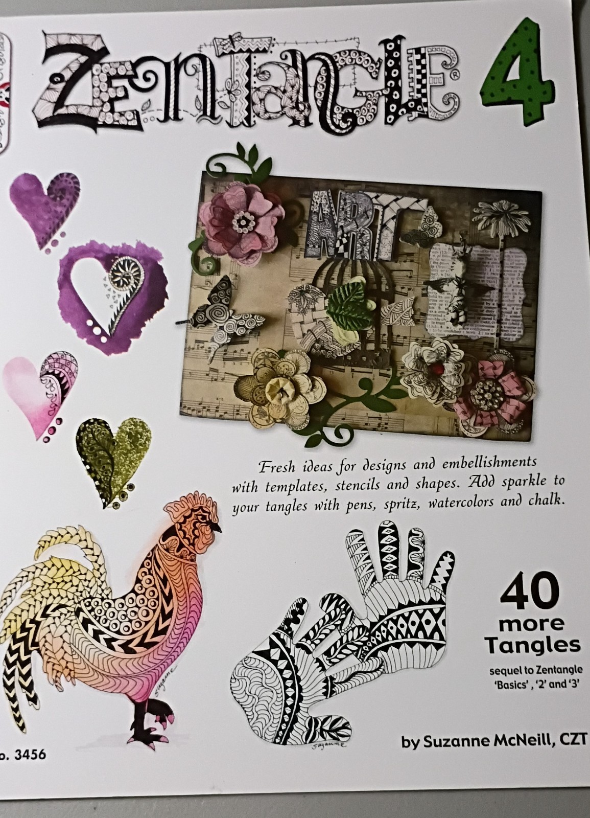 Zentangle Art Book Lot, 7 Books, Zentangle 2 3 4 Basics Time to Tangle