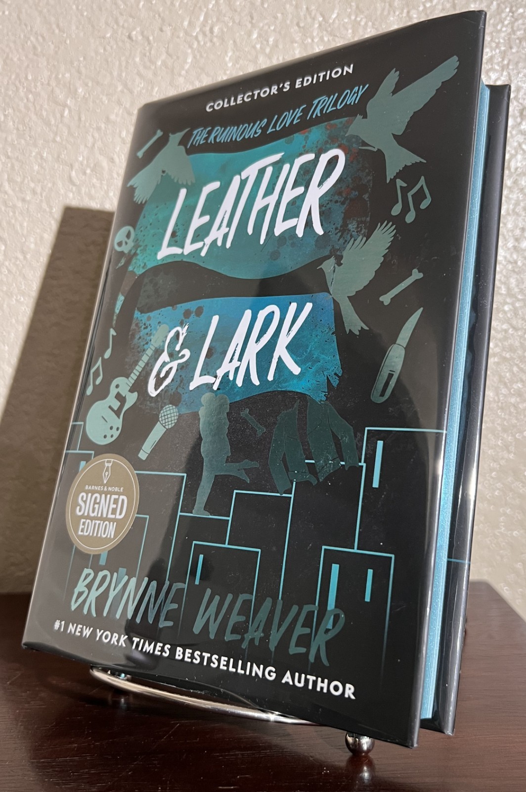 SIGNED ~ LEATHER & LARK by Brynne Weaver (2025, Hardcover) Collector’s Edition