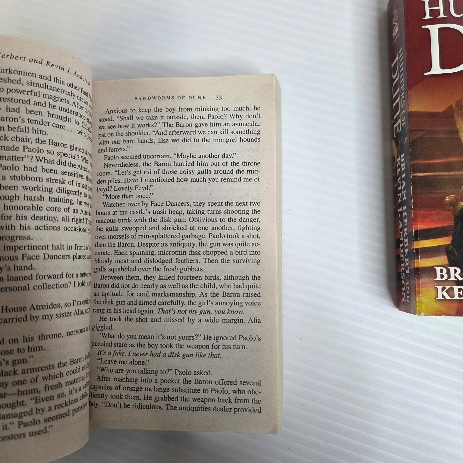 Hunters of Dune & Sandworms Brian Herbert Anderson Dune Series Sci-Fi Tor