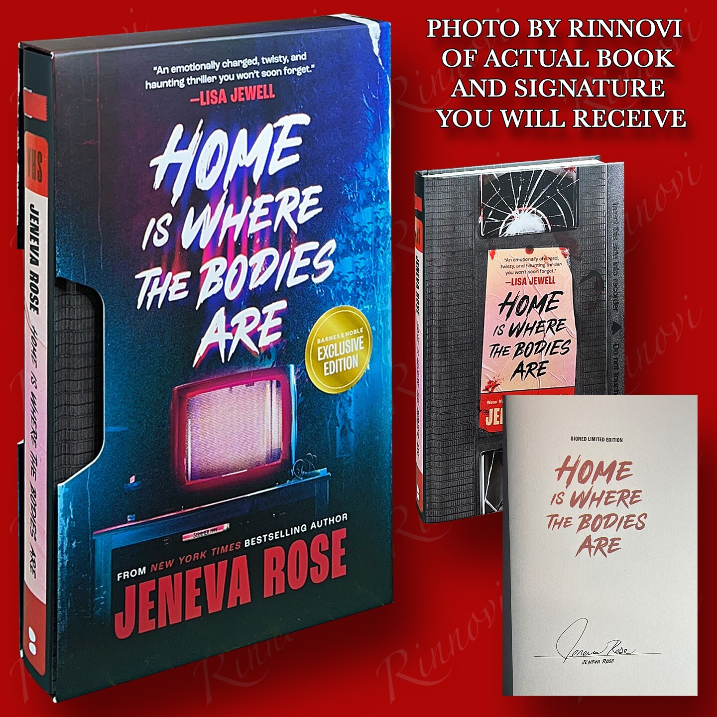 Home Is Where The Bodies Are SIGNED Jeneva Rose (2024,HC,1st,Excl) BRAND NEW