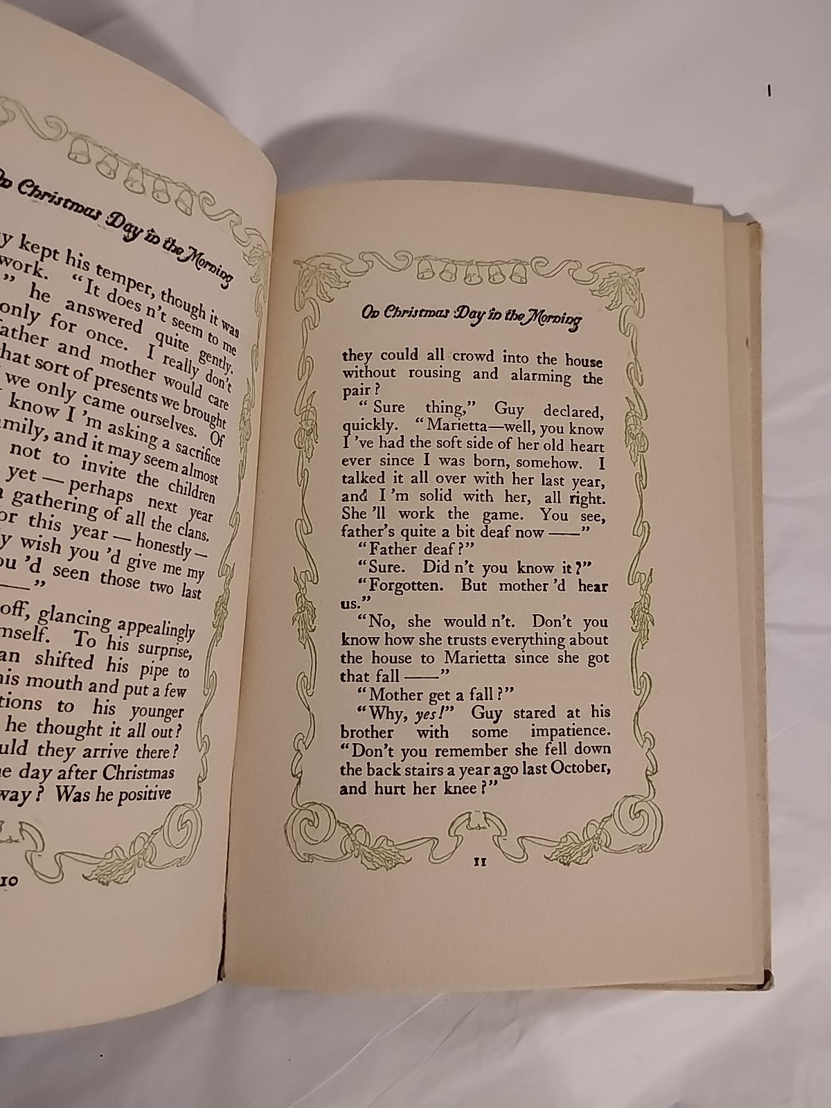 1908 On Christmas Day In The Morning by Grace S. Richmond antique hardcover book