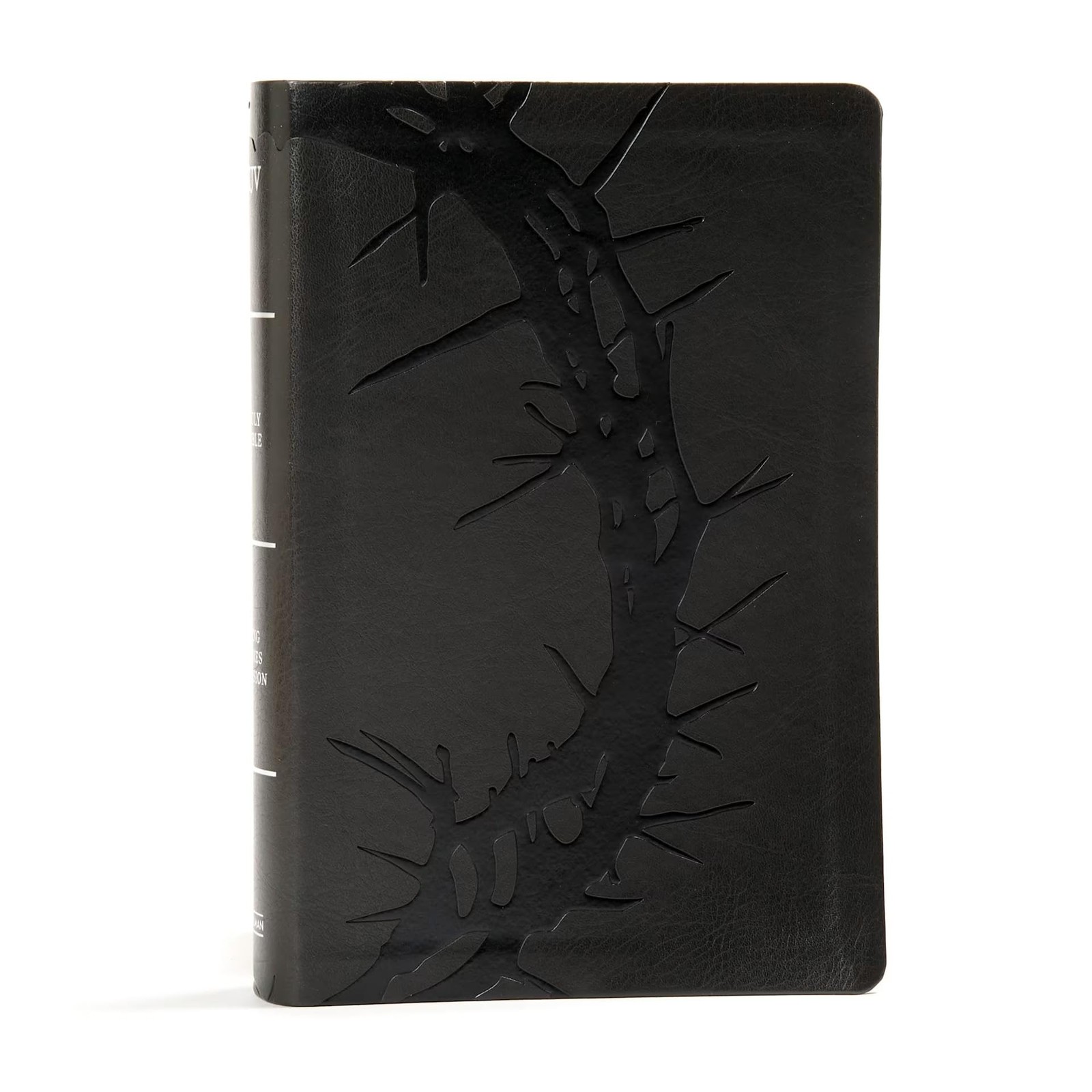 Bible KJV Large Print Personal Size Charcoal LeatherTouch Crown of Thorns