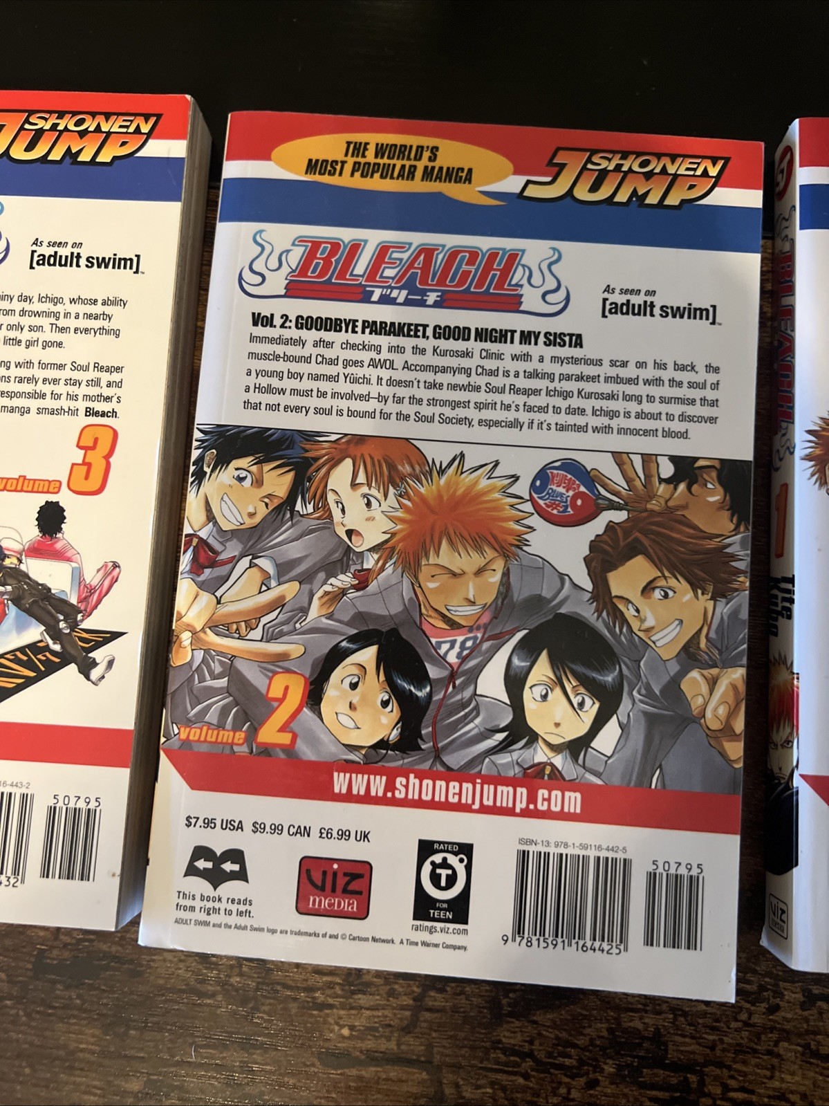 ✨⭐️Bleach, Vol. 1, 2 & 3✨⭐️ Shonen Jump Japanese Anime Manga On Adult Swim🤩⭐️✨