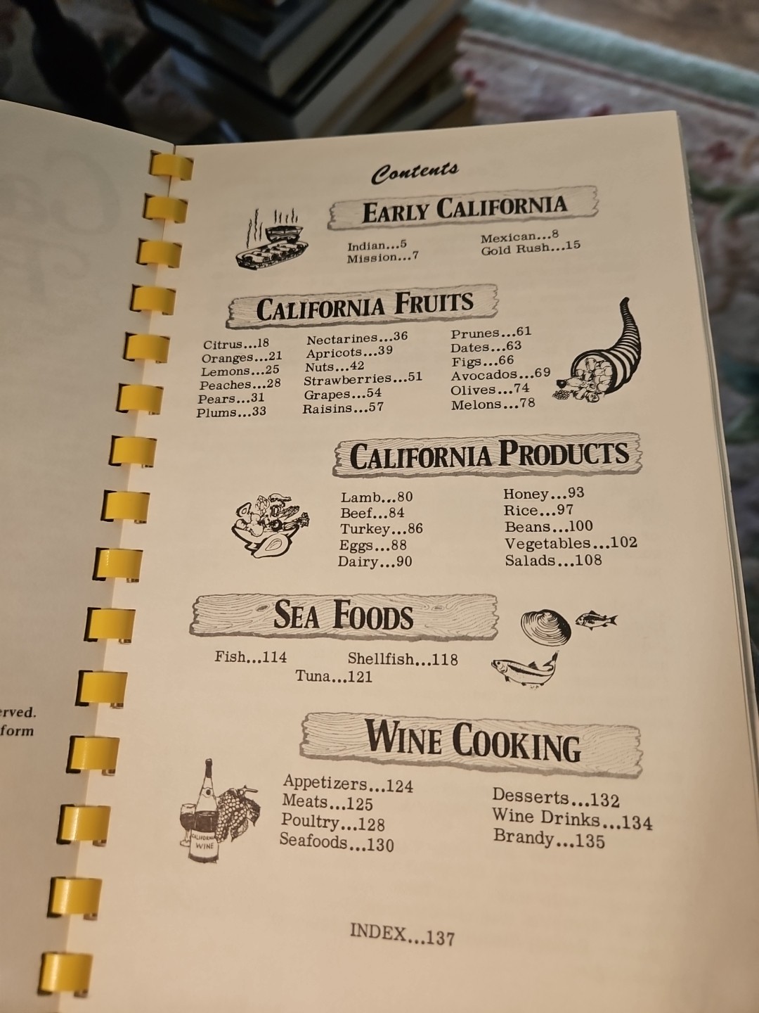 California Favorites Cook Book 400 Recipes Al Mildred Fischer 1979 Spiral VG A1