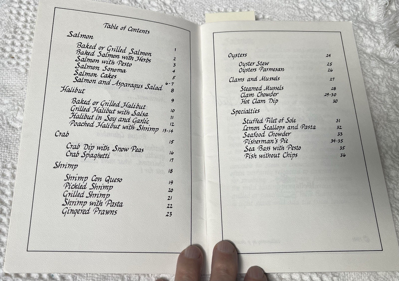 Pacific Northwest Seafood Sollars & Scott Signed 1991