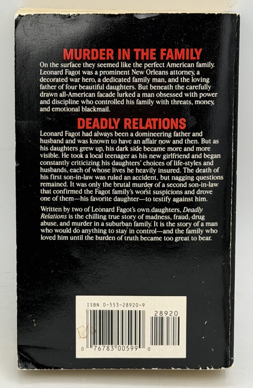 Deadly Relations by Carol Donahue (1991, Mass Market) GOOD